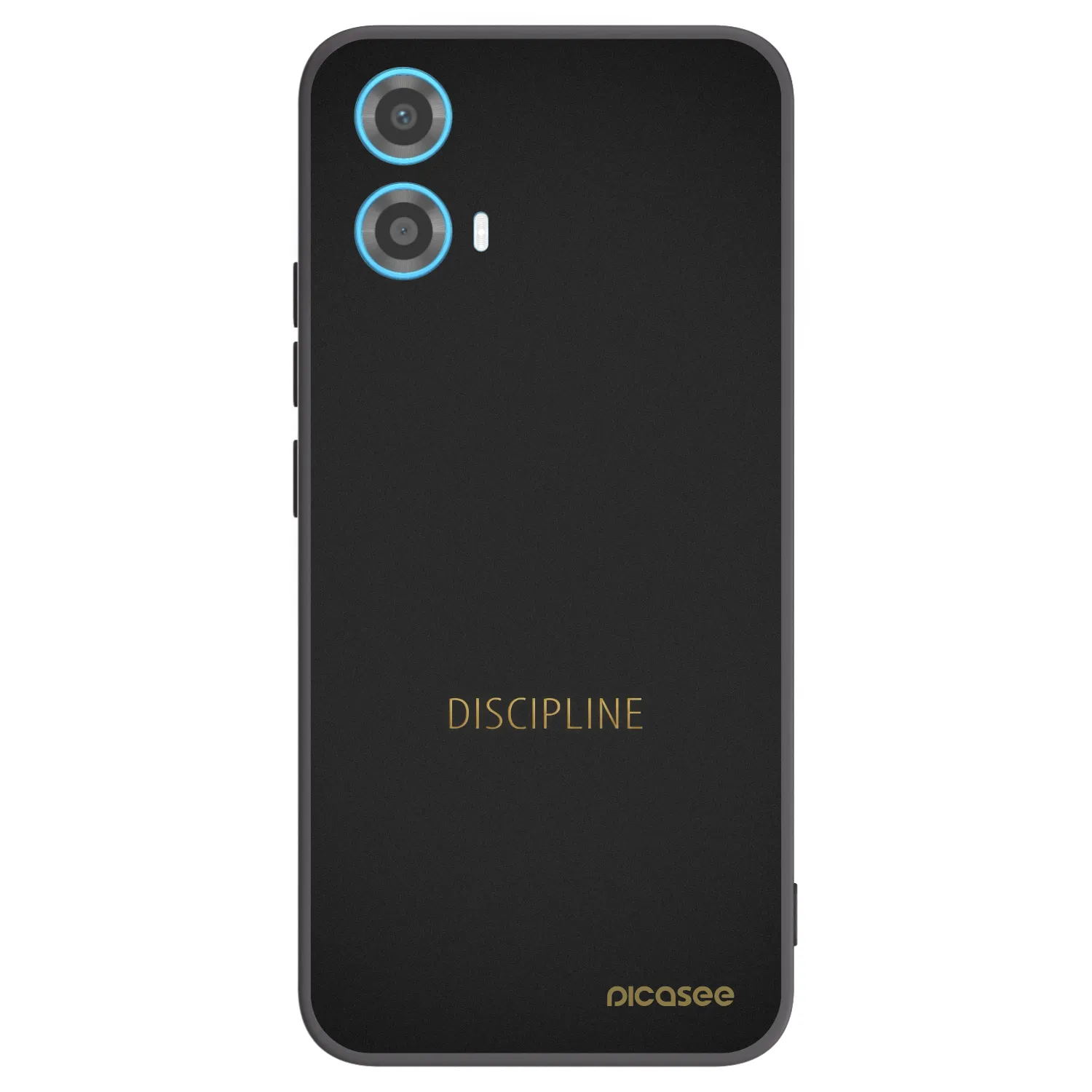 Picasee silikonowe czarne etui na Motorola Moto G34 5G - Discipline