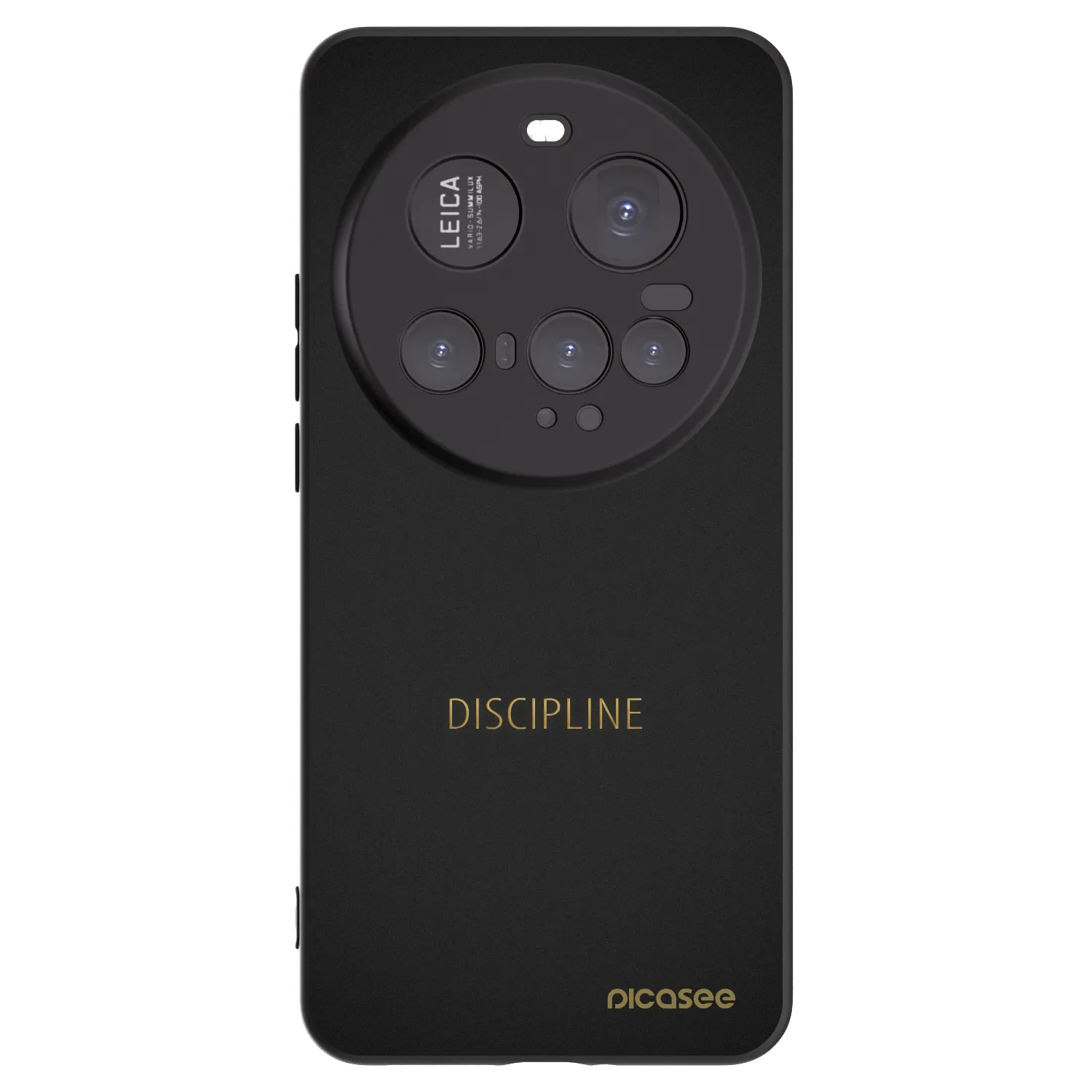 Picasee silikonowe czarne etui na Xiaomi 15 Ultra - Discipline