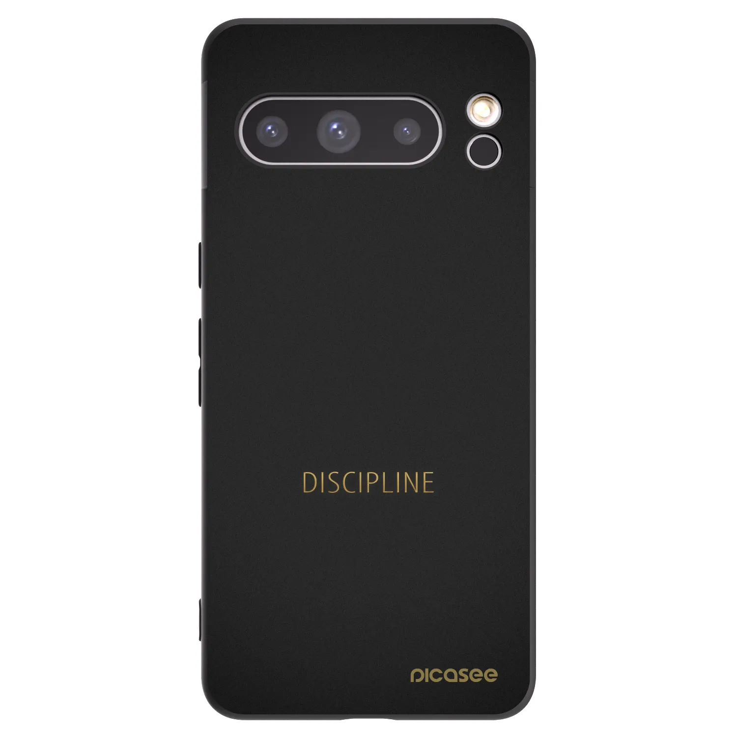 Picasee silikonowe czarne etui na Google Pixel 8 Pro - Discipline