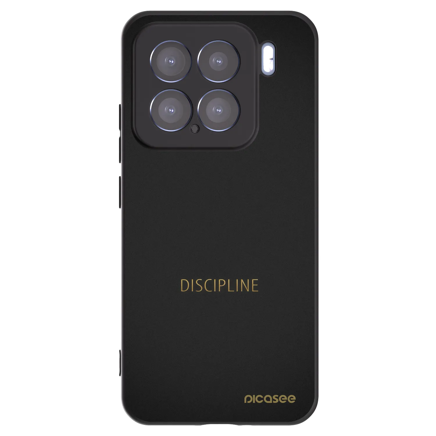 Picasee silikonowe czarne etui na Xiaomi 15 - Discipline