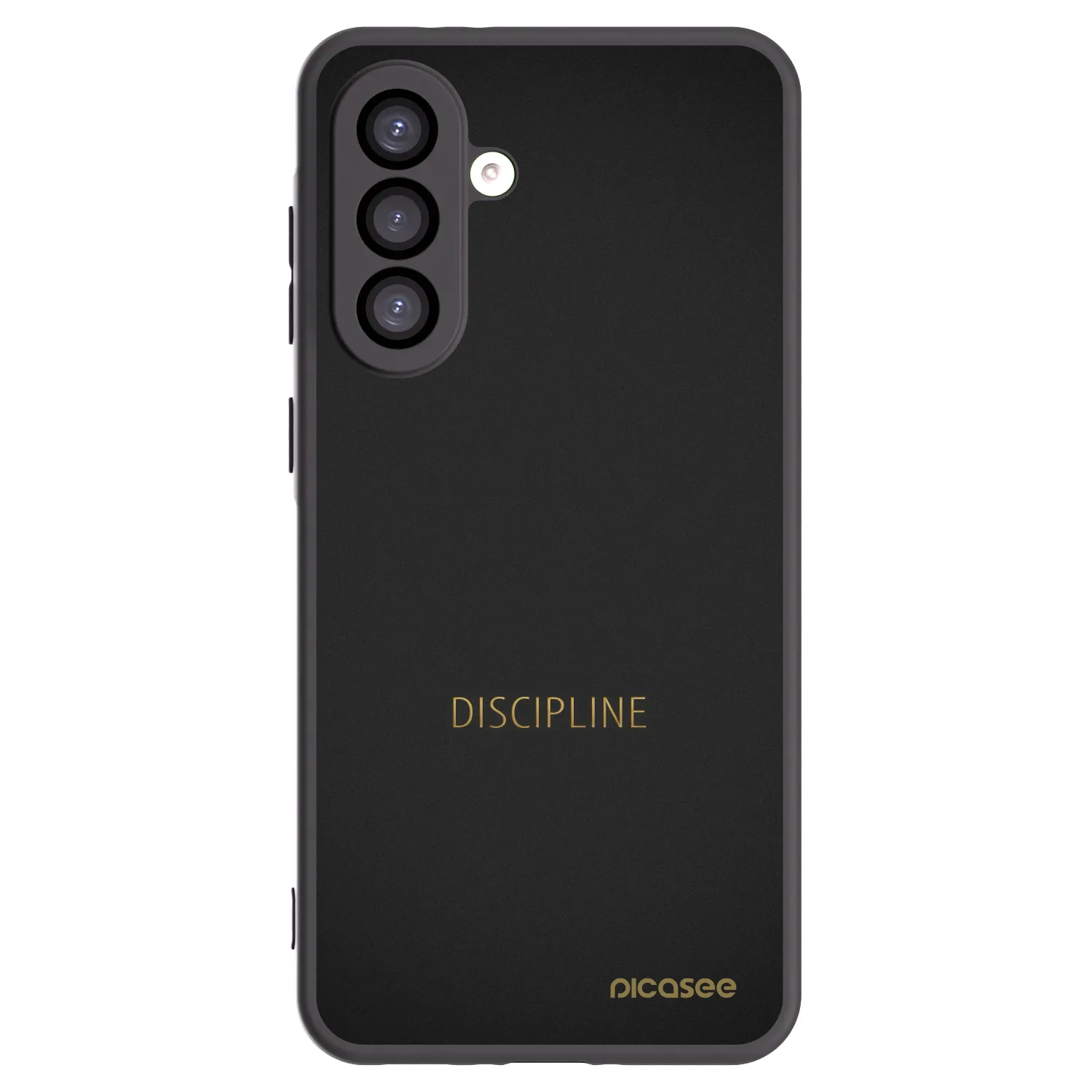 Picasee silikonowe czarne etui na Samsung Galaxy A26 5G A266B - Discipline
