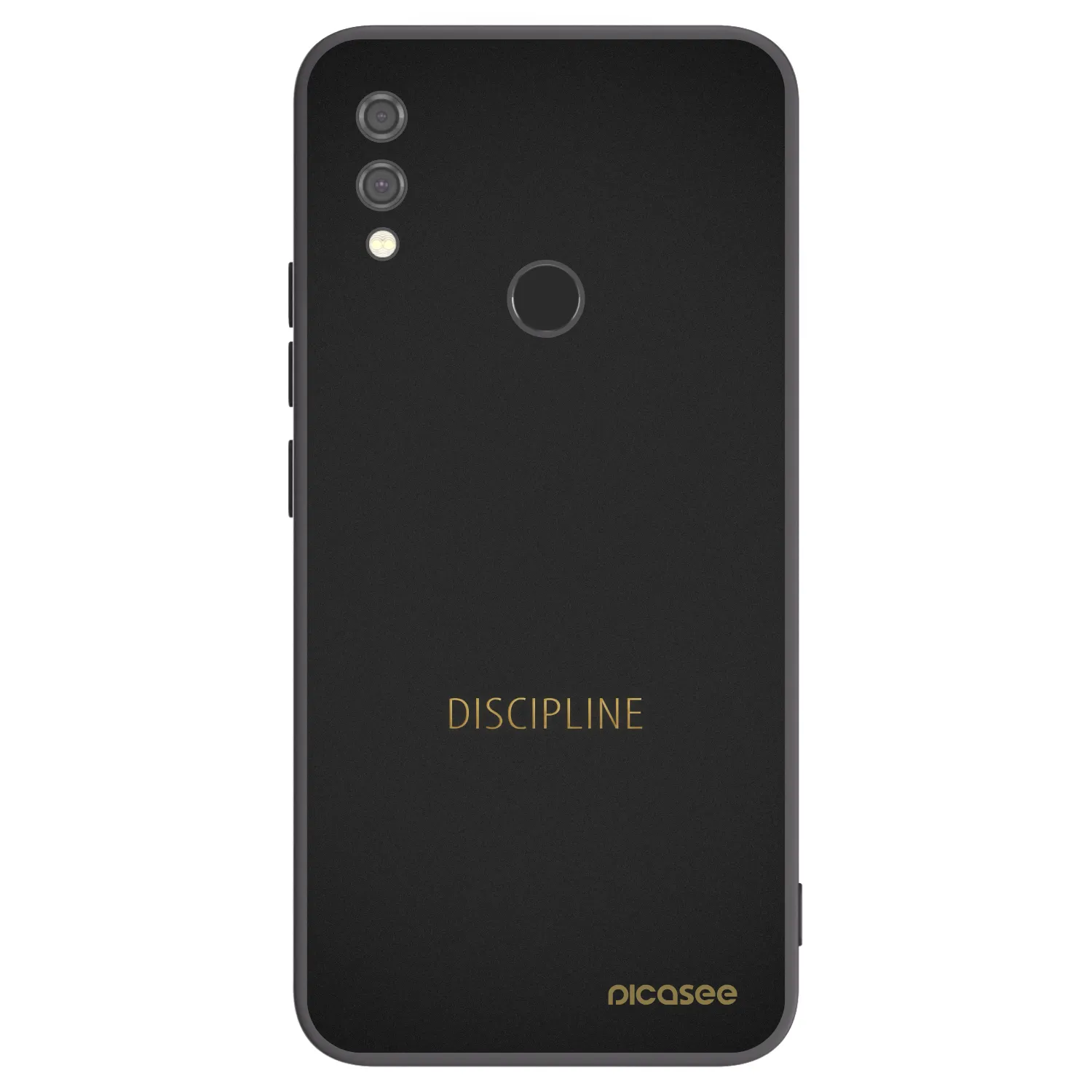 Picasee silikonowe czarne etui na Xiaomi Redmi Note 7 - Discipline
