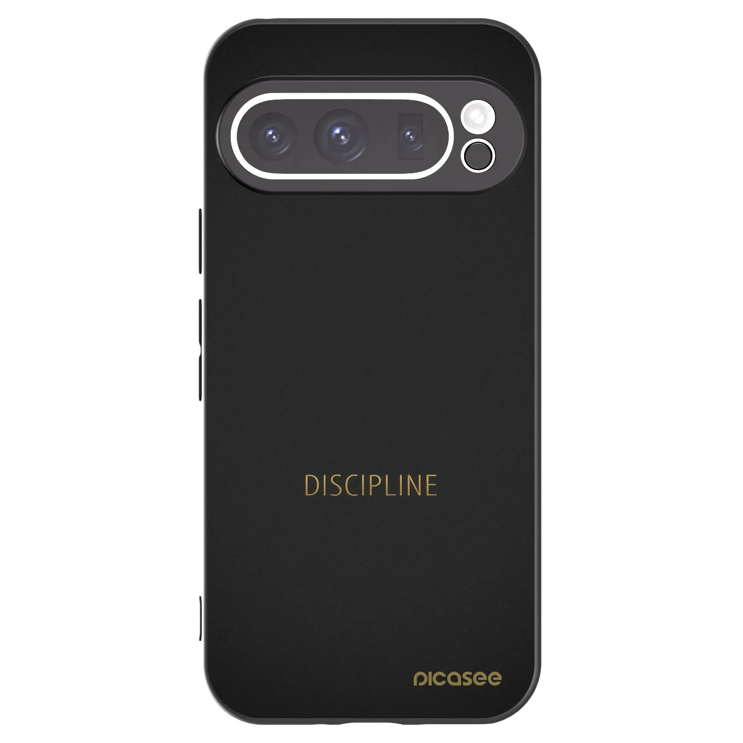 Picasee silikonowe czarne etui na Google Pixel 9 Pro - Discipline