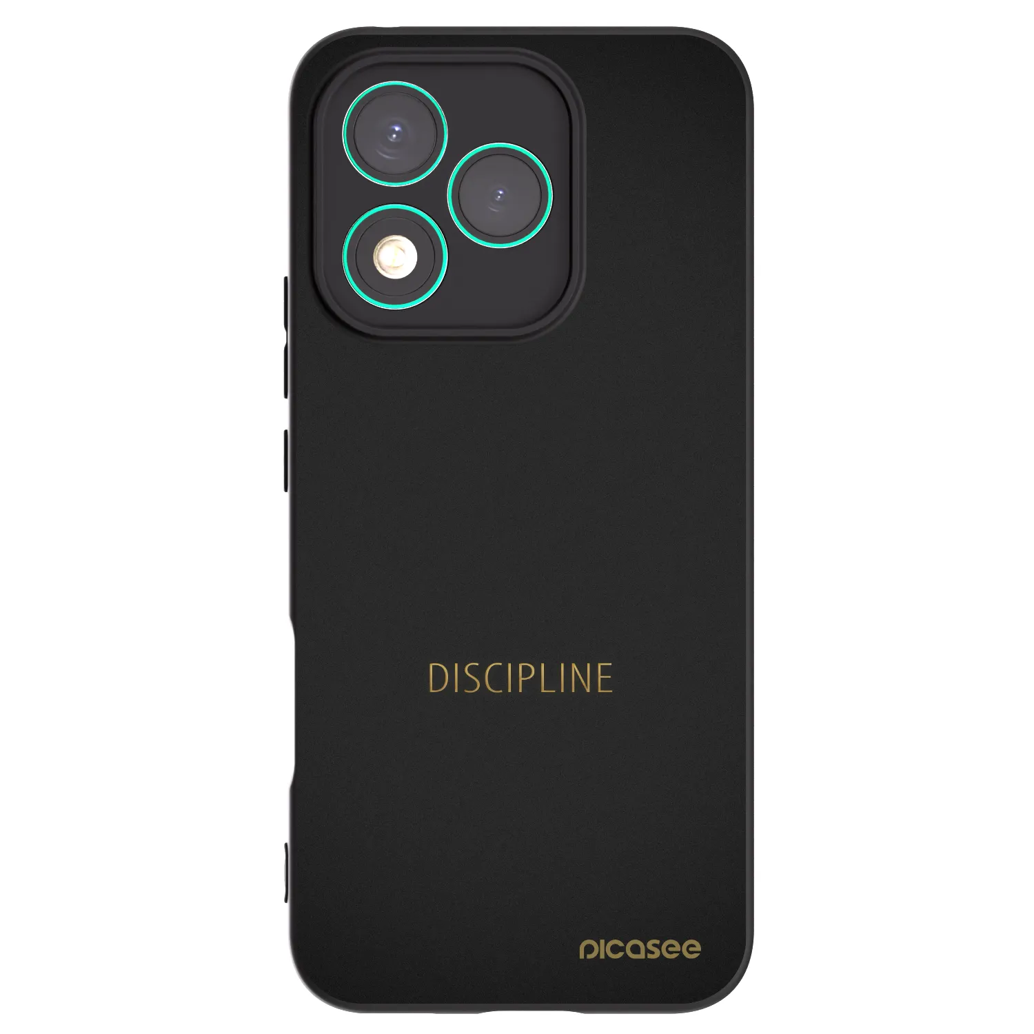 Picasee silikonowe czarne etui na Honor 400 Lite 5G - Discipline