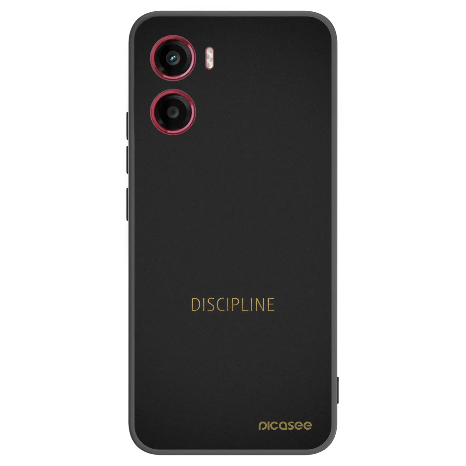 Picasee silikonowe czarne etui na Motorola Moto G05 - Discipline