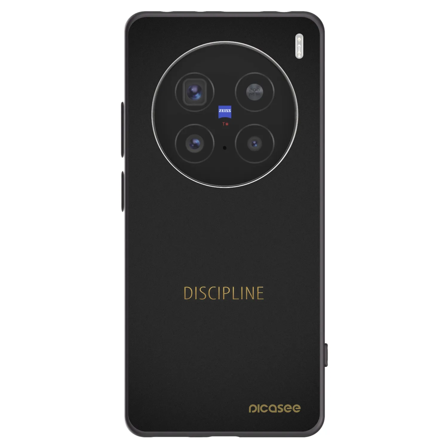 Picasee silikonowe czarne etui na Vivo X200 Pro - Discipline