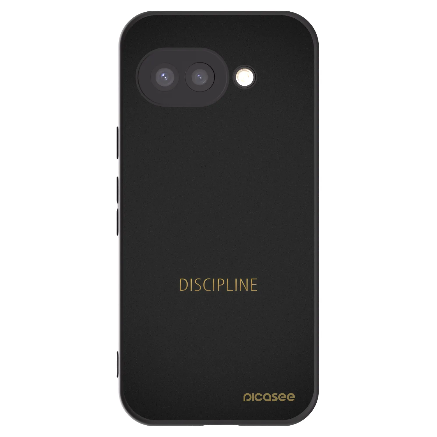 Picasee silikonowe czarne etui na Google Pixel 9a - Discipline