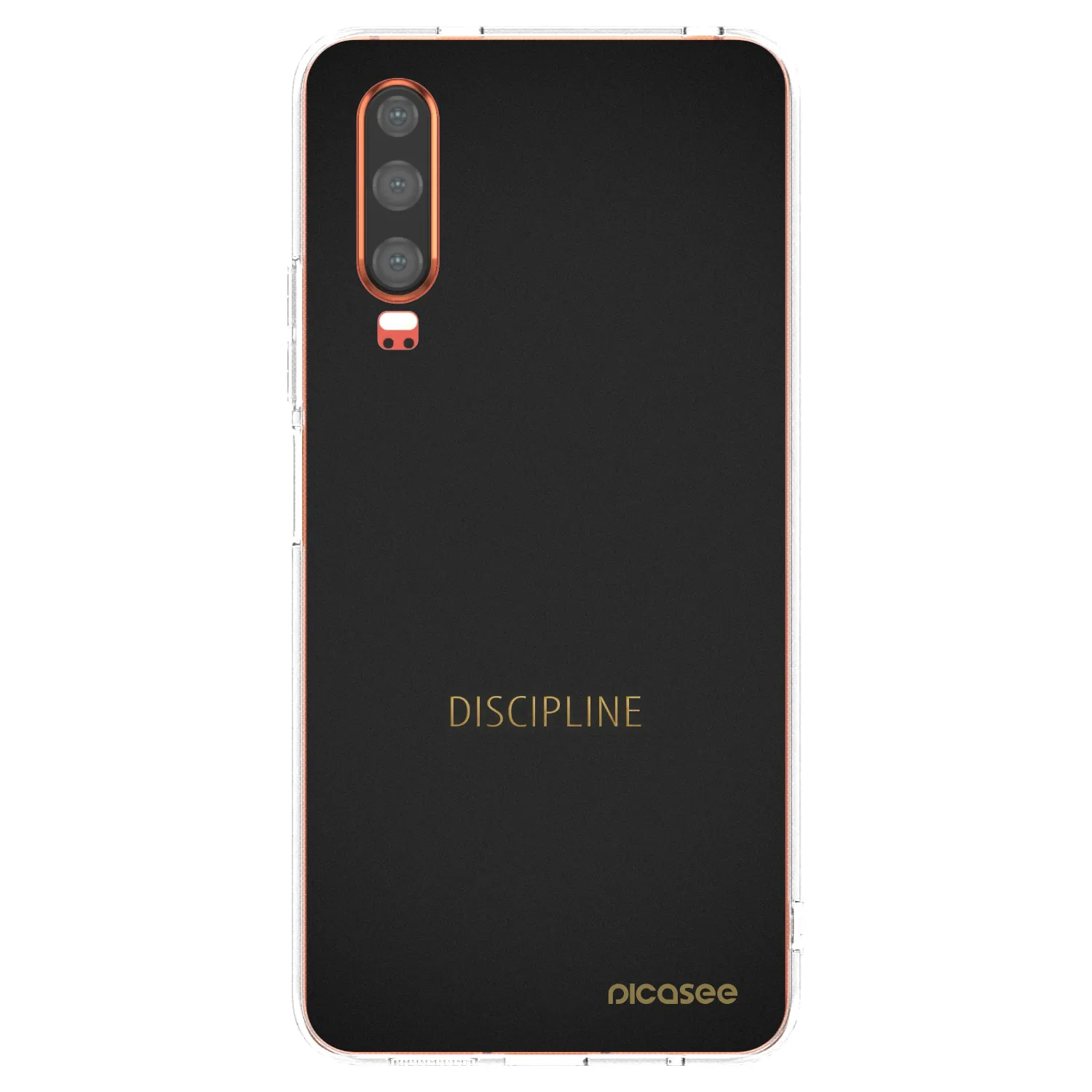 Picasee silikonowe przeźroczyste etui na Huawei P30 - Discipline