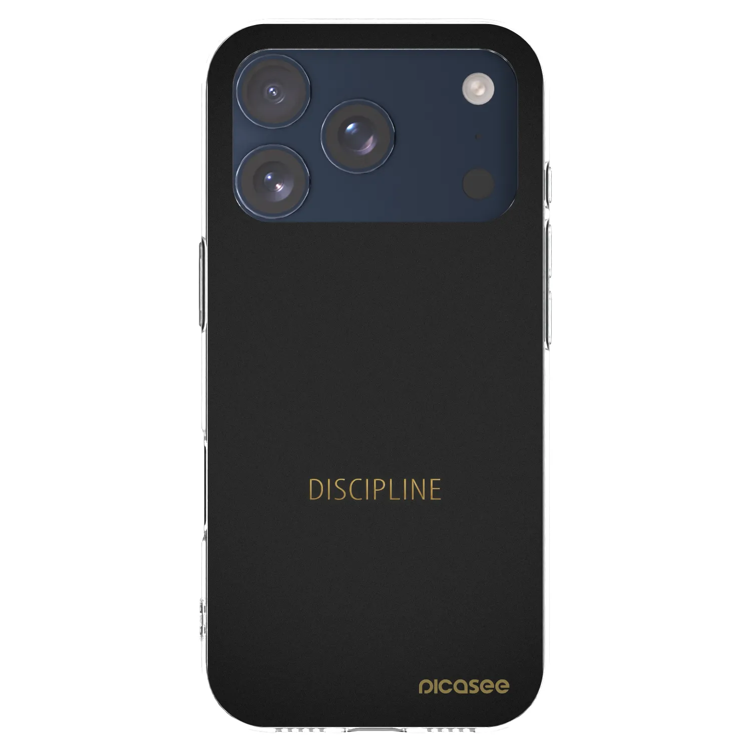 Picasee silikonowe przeźroczyste etui na Apple iPhone 17 Pro - Discipline
