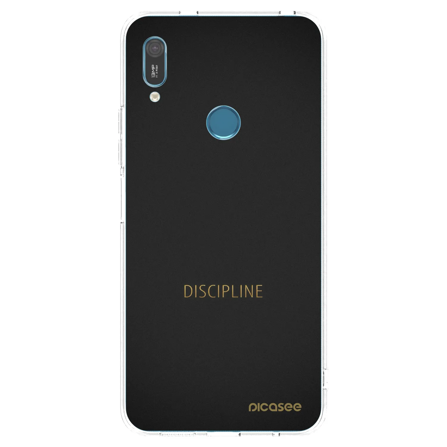 Picasee silikonowe przeźroczyste etui na Huawei Y6 2019 - Discipline