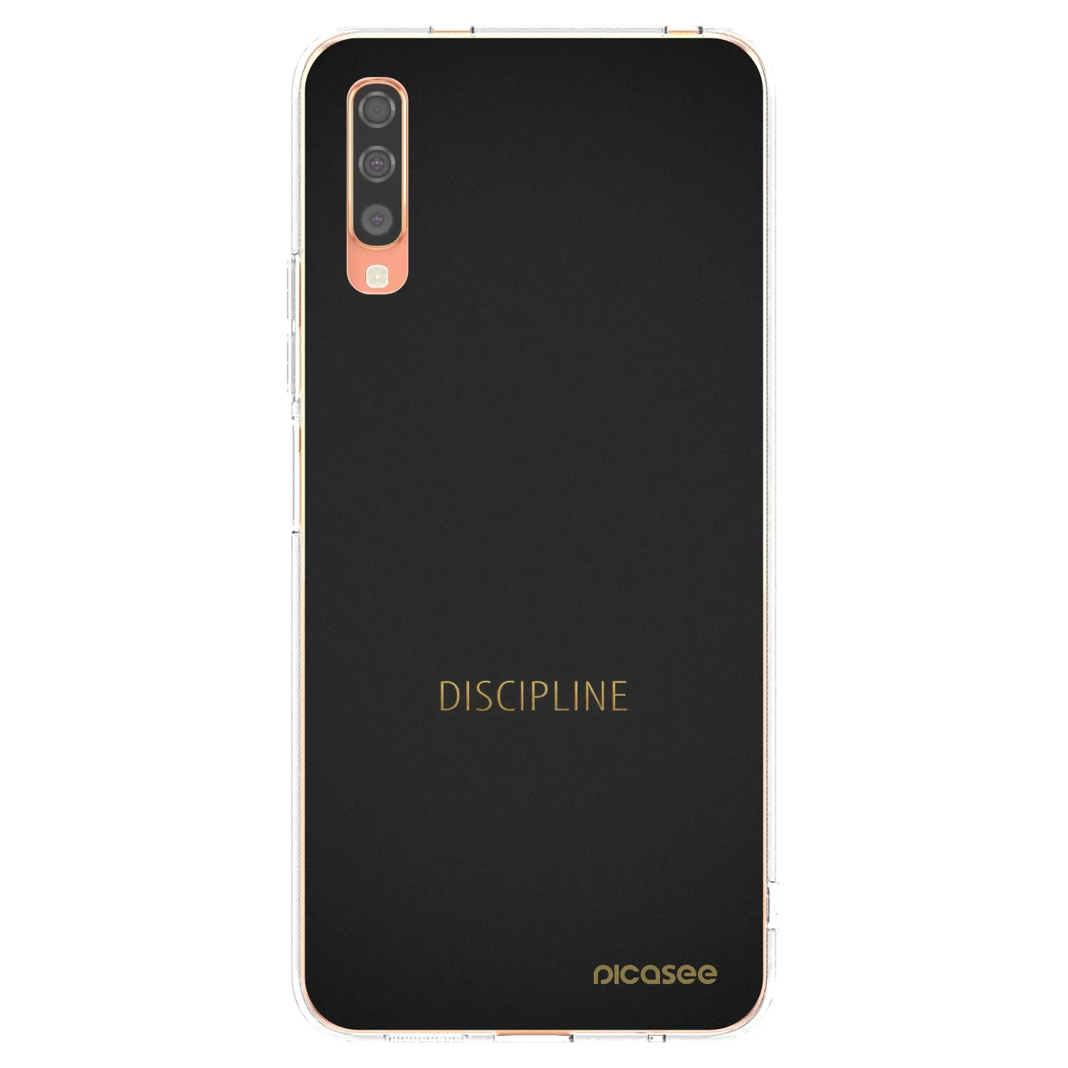 Picasee silikonowe przeźroczyste etui na Samsung Galaxy A70 A705F - Discipline