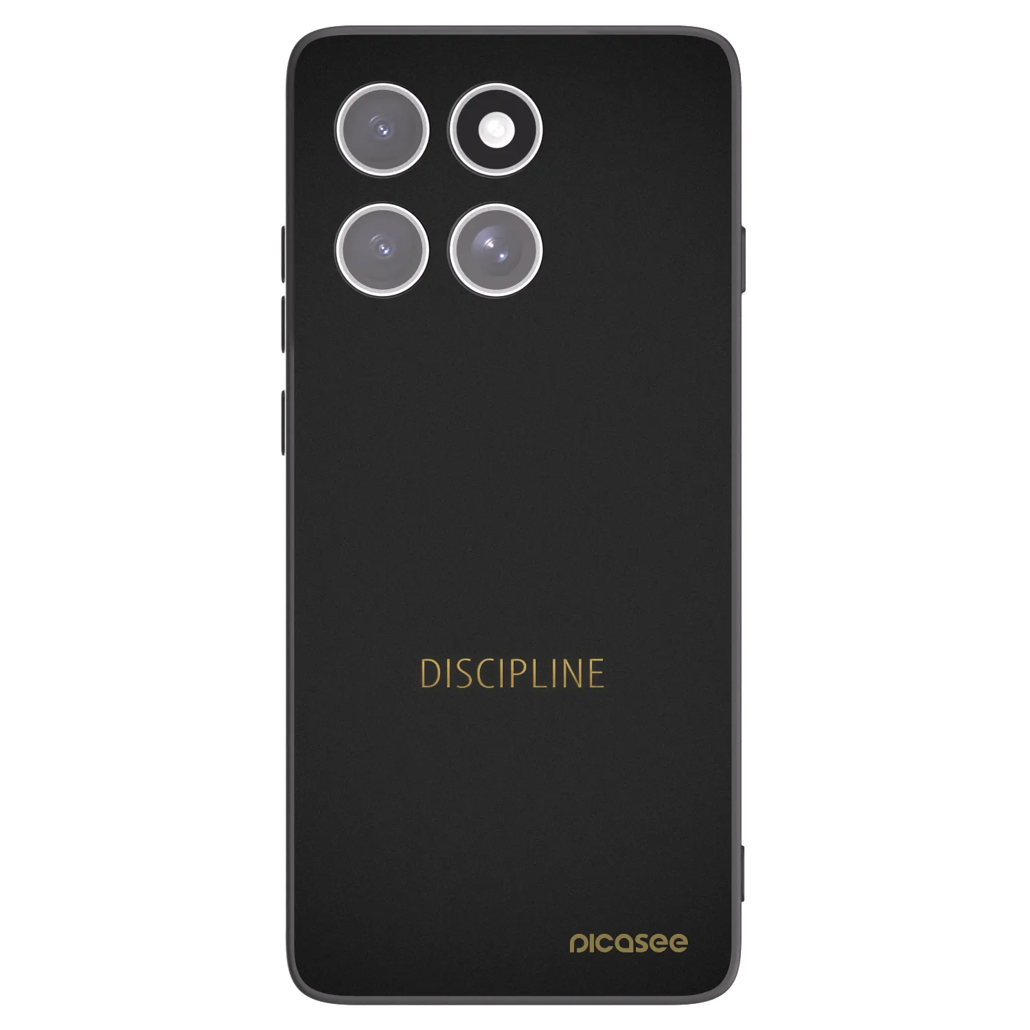 Picasee silikonowe czarne etui na Motorola Edge 60 Pro - Discipline