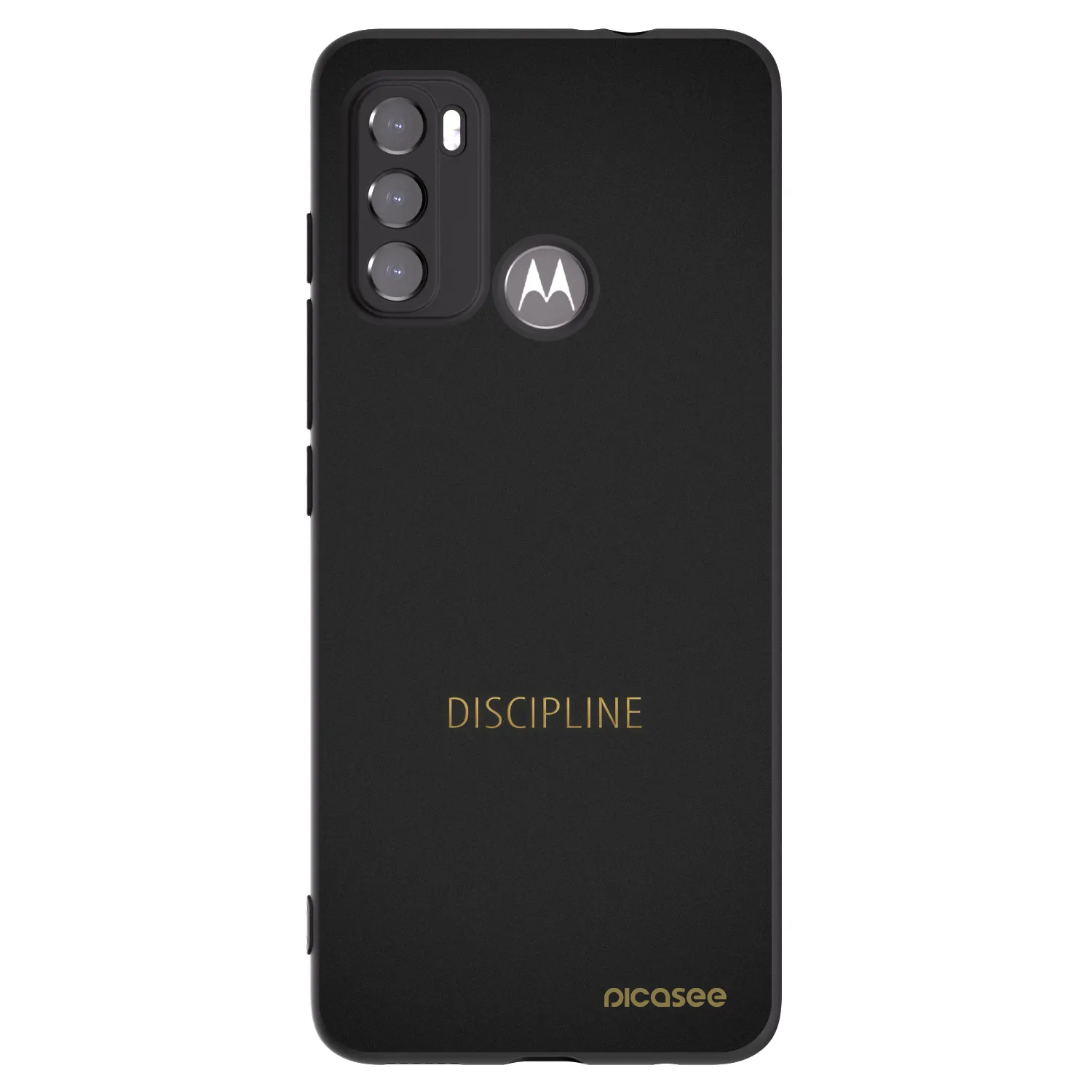 Picasee silikonowe czarne etui na Motorola Edge 60 5G - Discipline