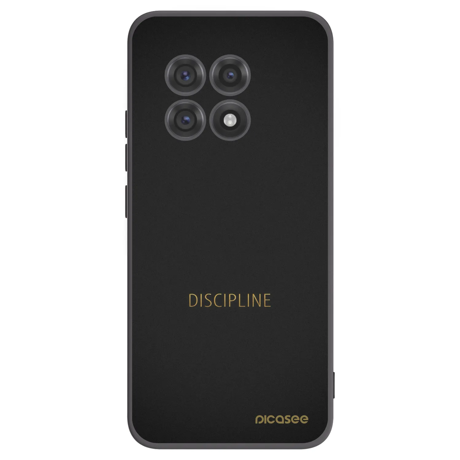 Picasee silikonowe czarne etui na OnePlus 13R 5G - Discipline