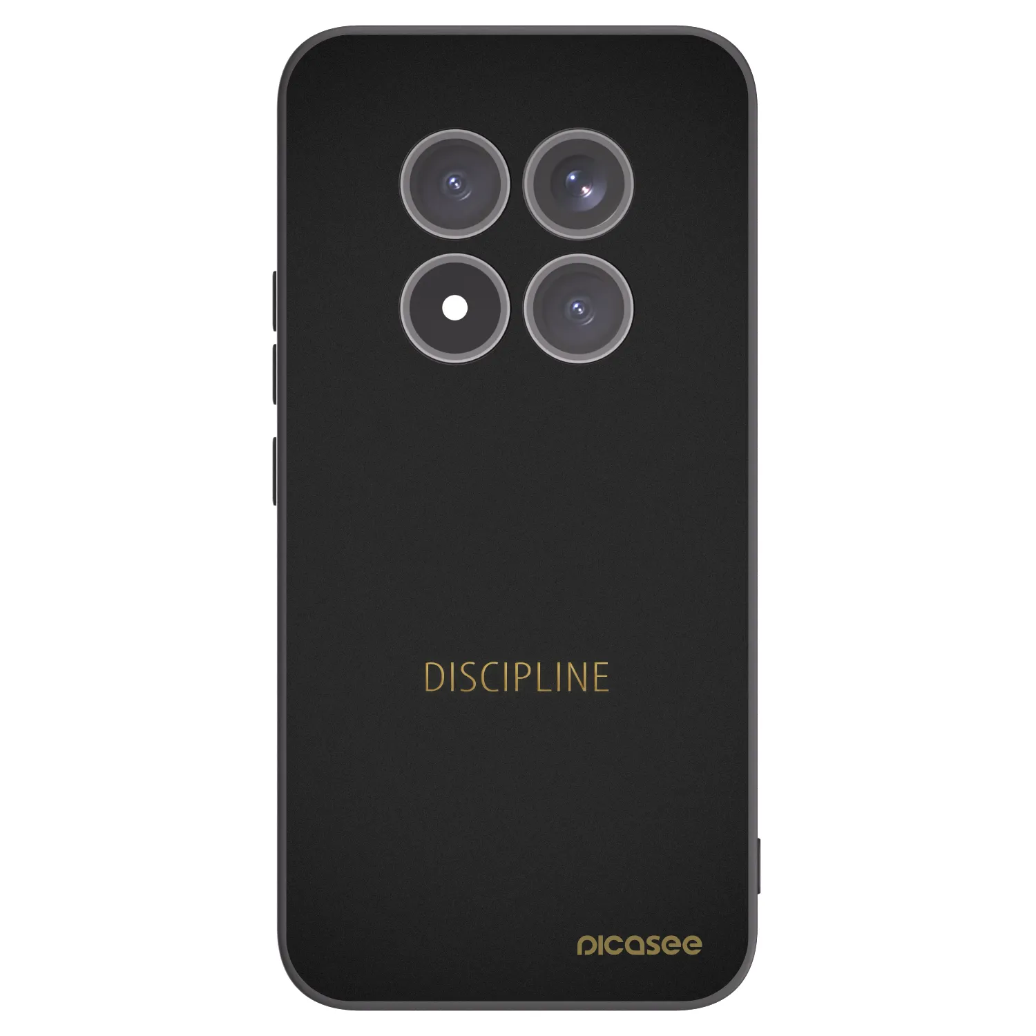 Picasee silikonowe czarne etui na Xiaomi Redmi Note 15 Pro+ - Discipline