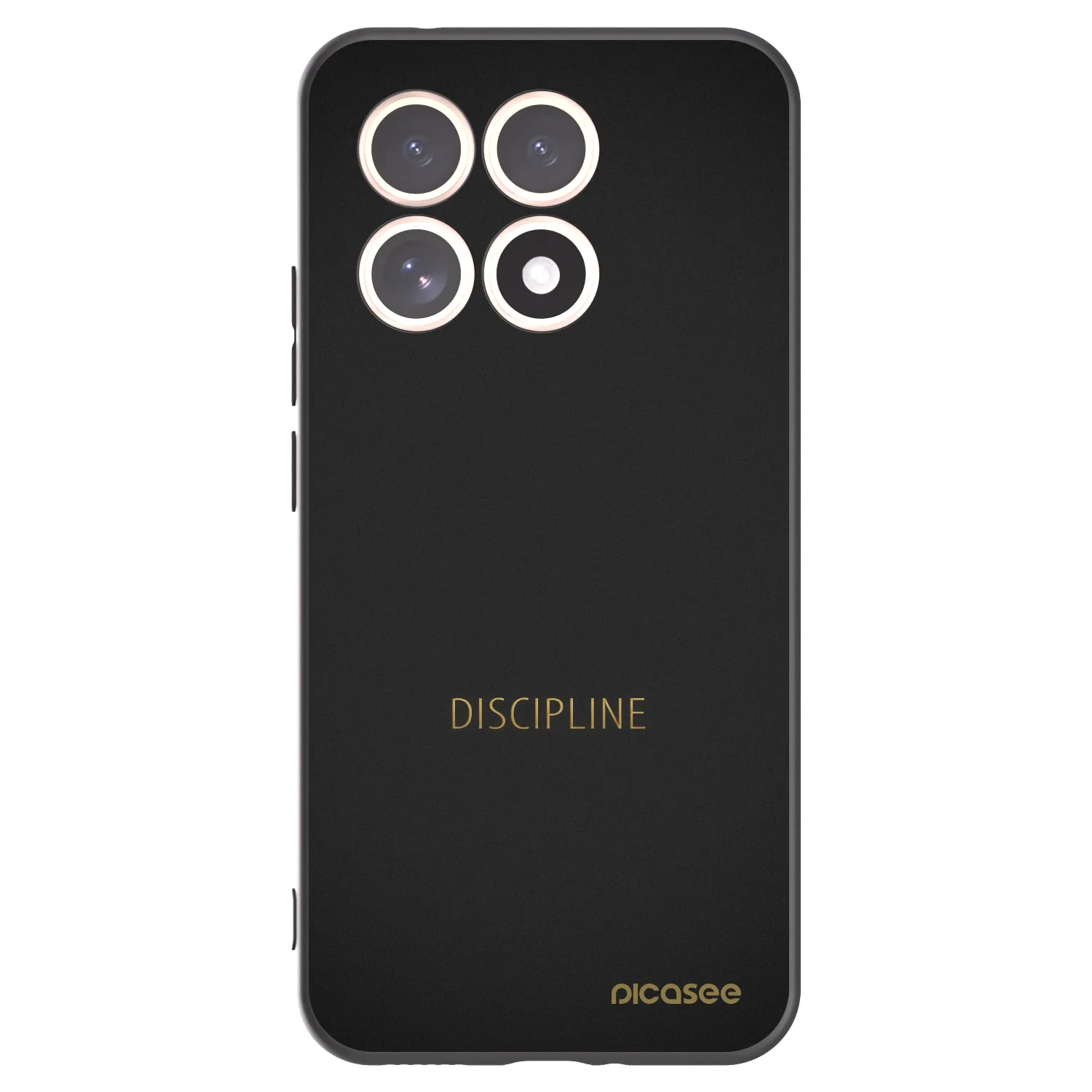Picasee silikonowe czarne etui na Xiaomi 15T - Discipline