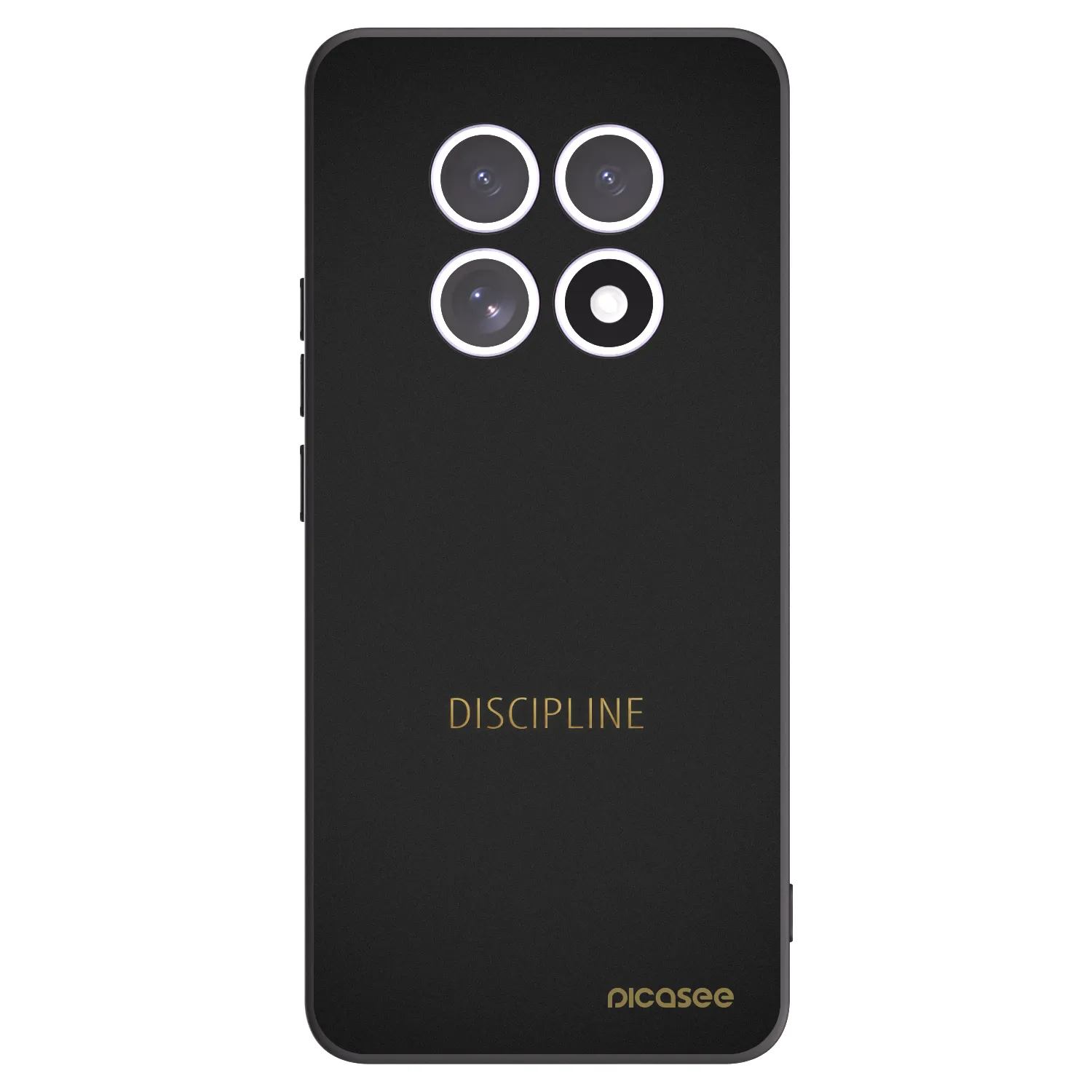 Picasee silikonowe czarne etui na Xiaomi Redmi Note 15 4G - Discipline