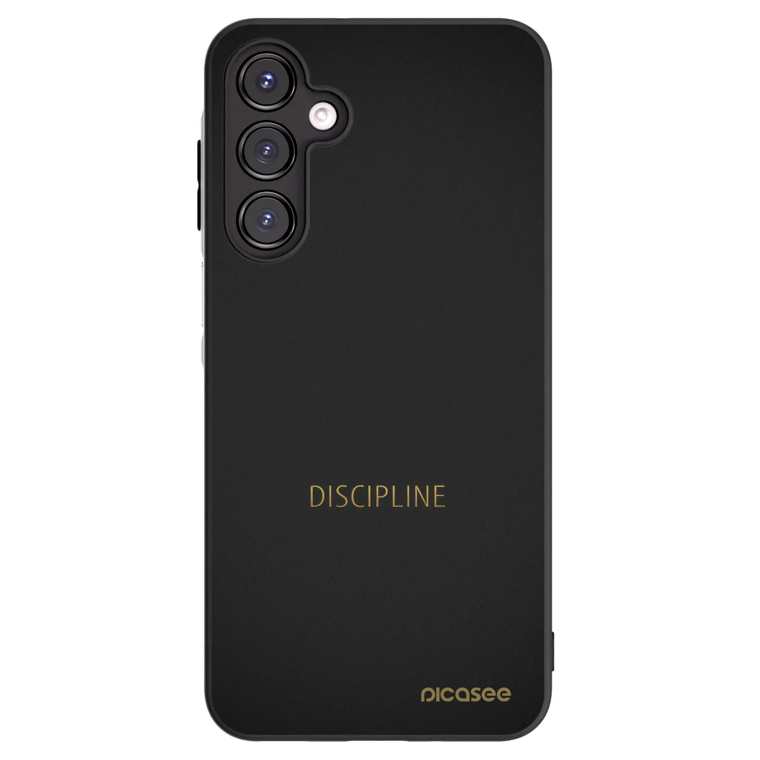 Picasee silikonowe czarne etui na Samsung Galaxy A16 4G - Discipline