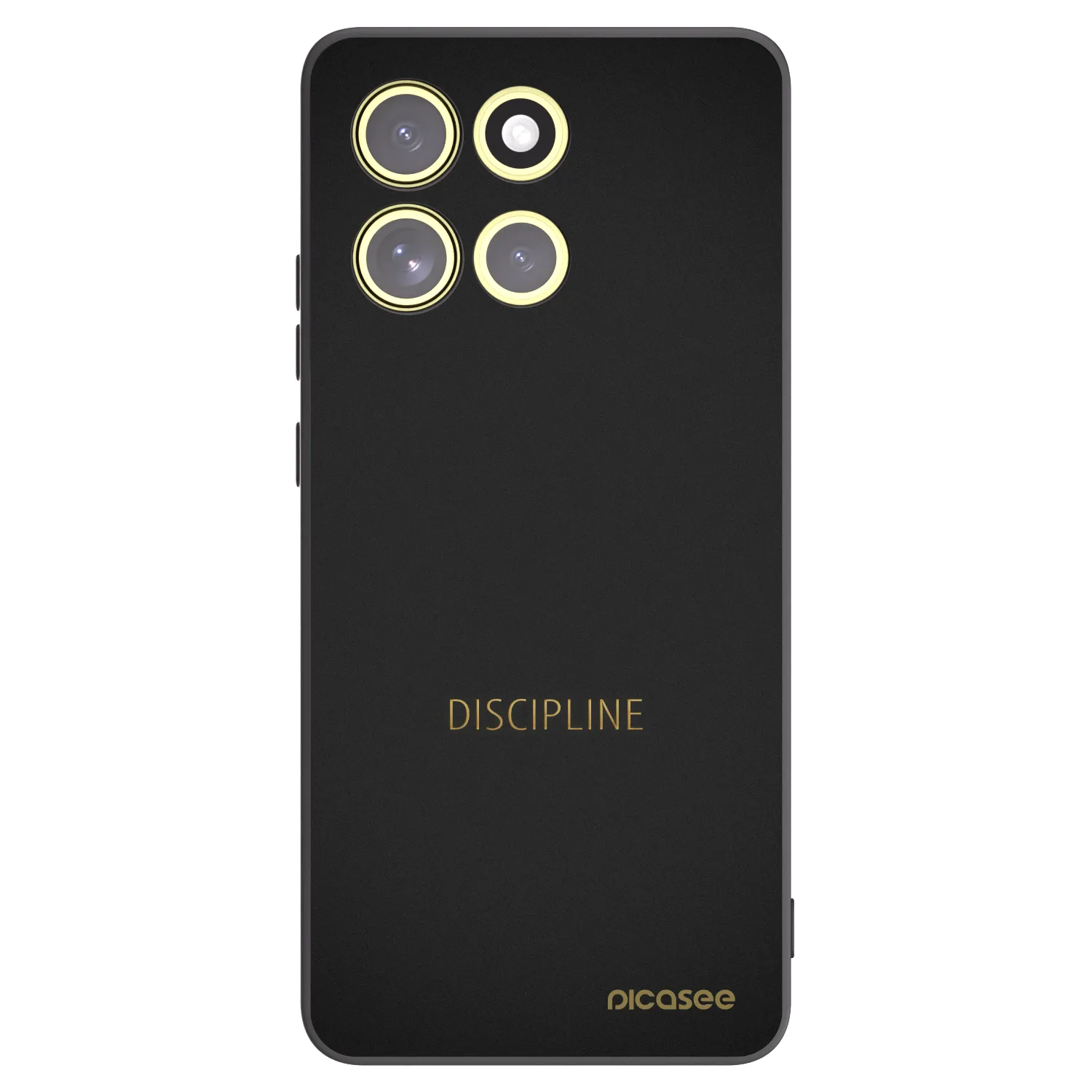 Picasee silikonowe czarne etui na Motorola Moto G86 Power 5G - Discipline