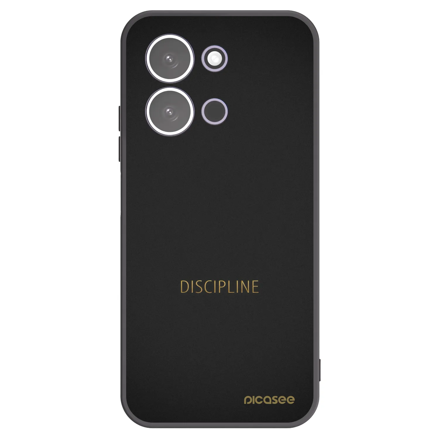Picasee silikonowe czarne etui na Xiaomi Redmi 15C 5G - Discipline