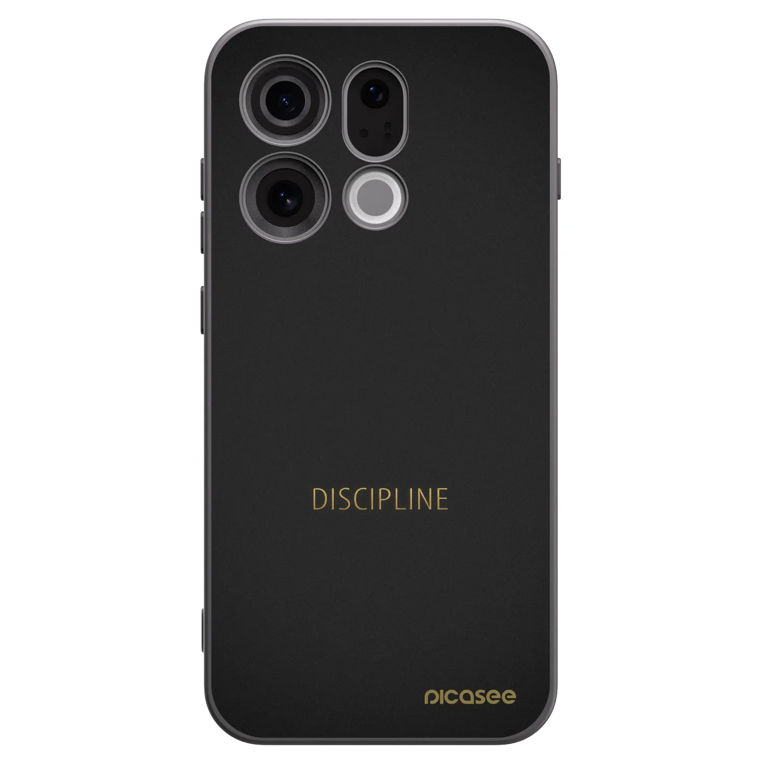 Picasee silikonowe czarne etui na OPPO Find X9 - Discipline
