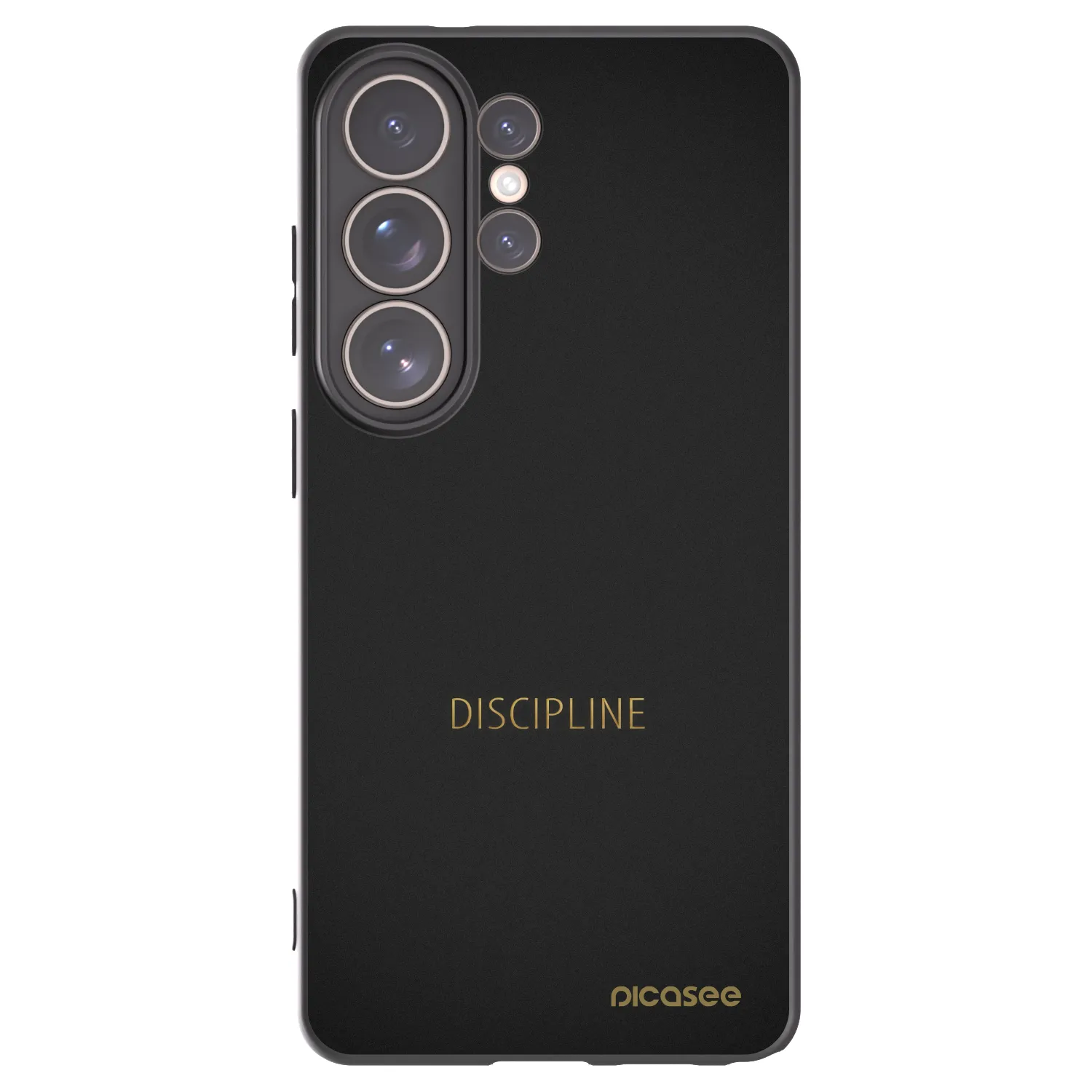 Picasee silikonowe czarne etui na Samsung Galaxy S26 Ultra - Discipline