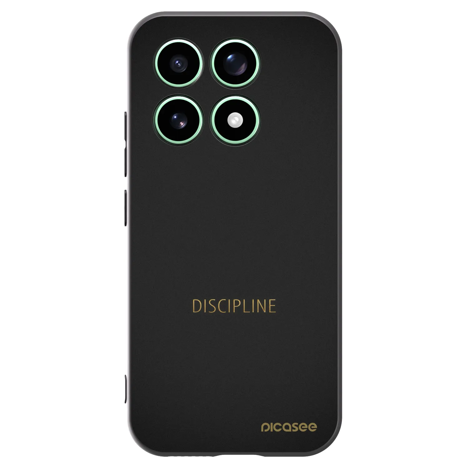 Picasee silikonowe czarne etui na Xiaomi 17 - Discipline