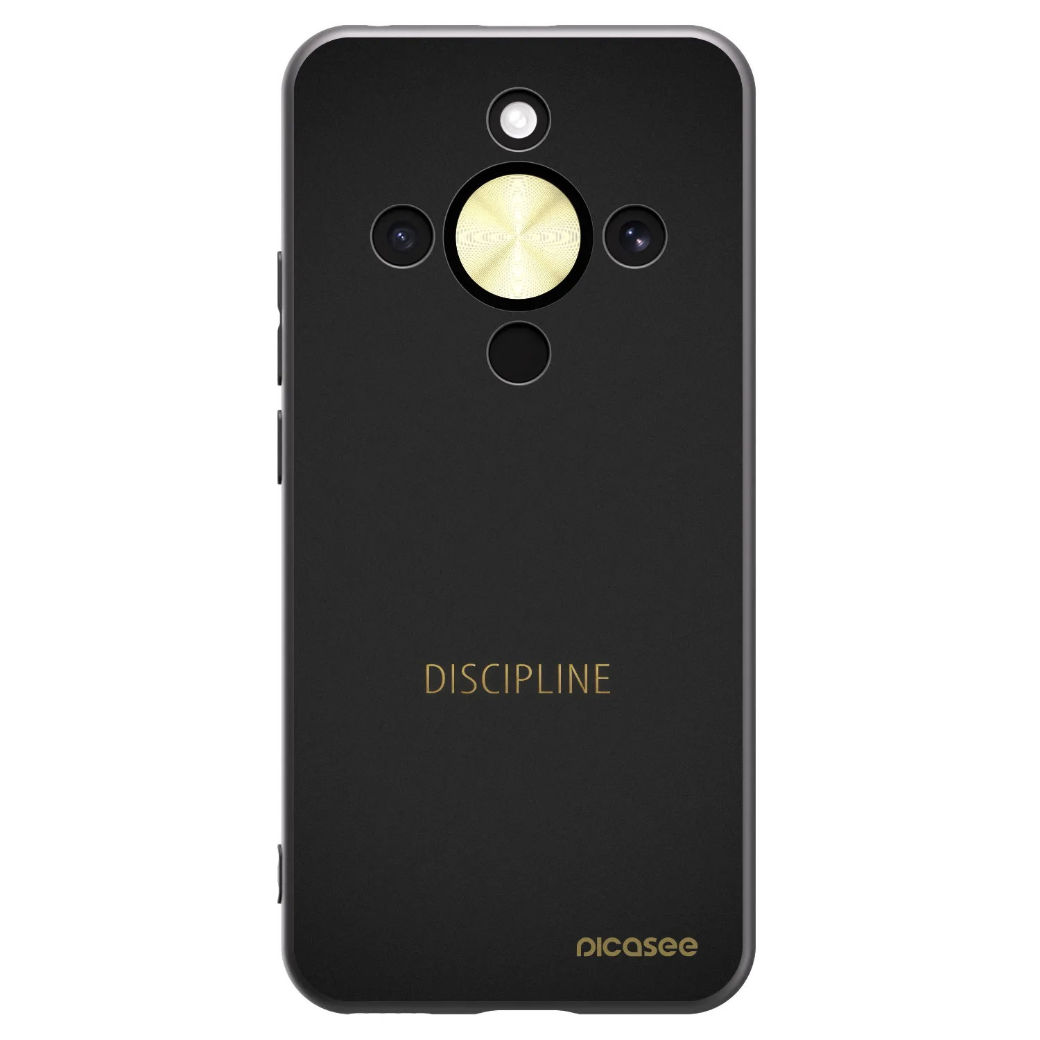 Picasee silikonowe czarne etui na Honor Magic8 Lite 5G - Discipline
