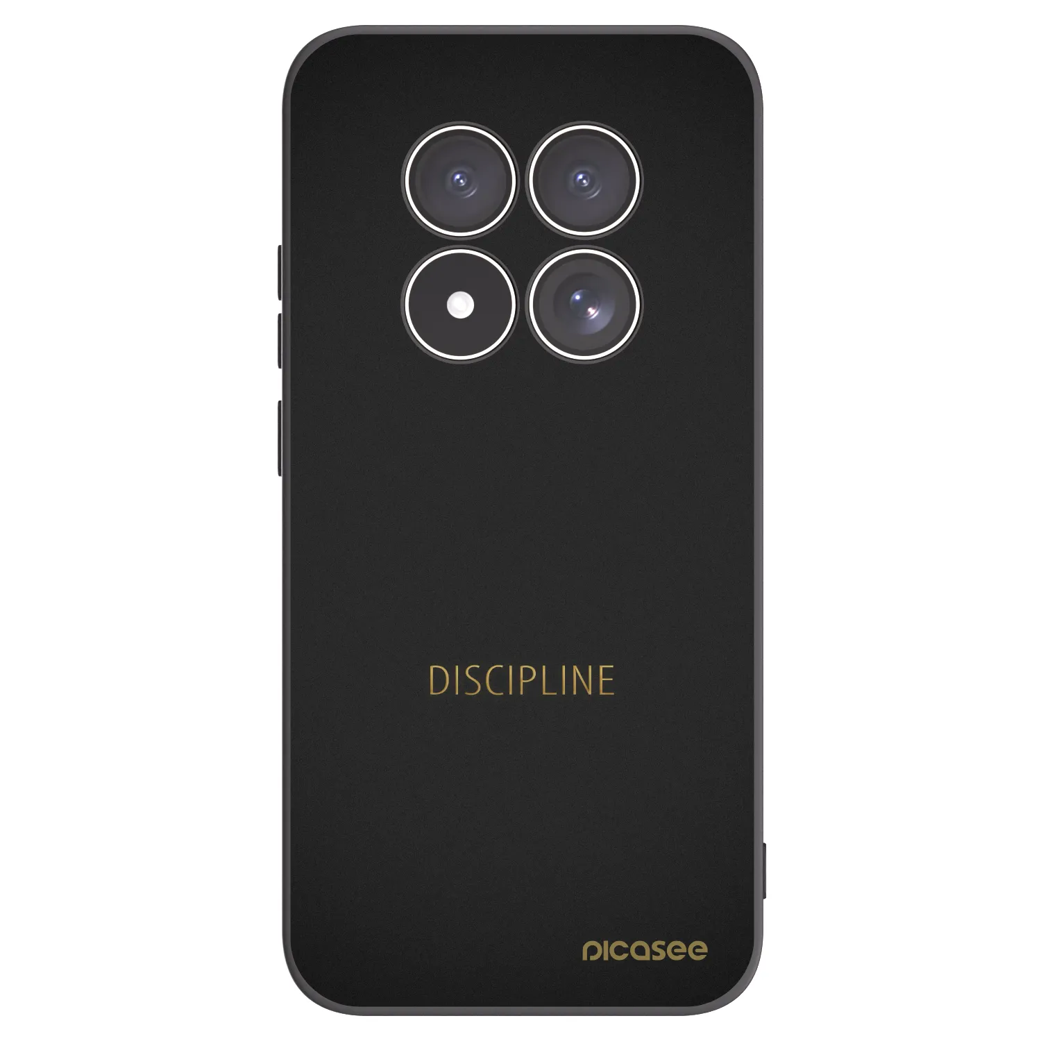 Picasee silikonowe czarne etui na Xiaomi Redmi Note 15 Pro 5G - Discipline