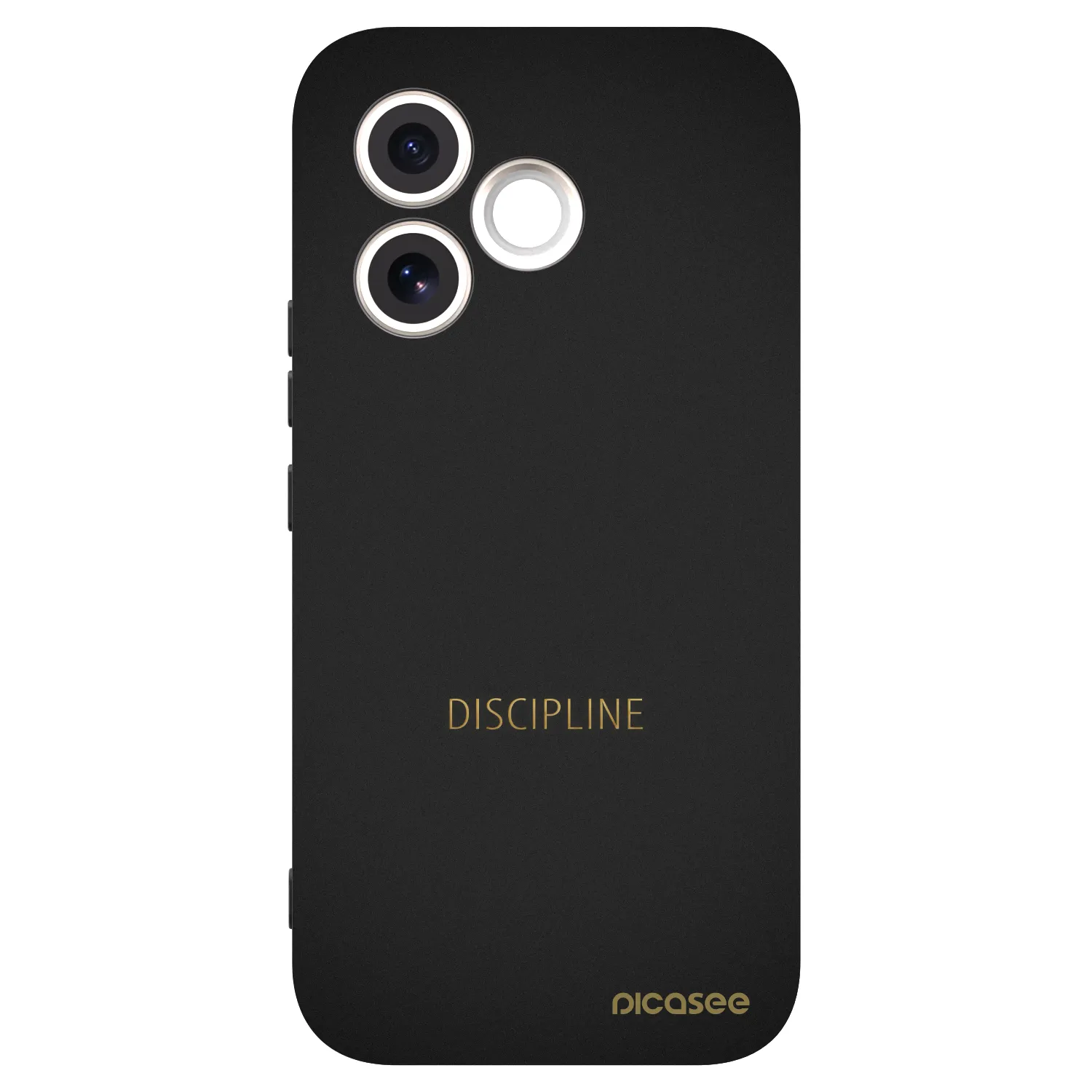 Picasee silikonowe czarne etui na Honor 600 Lite - Discipline