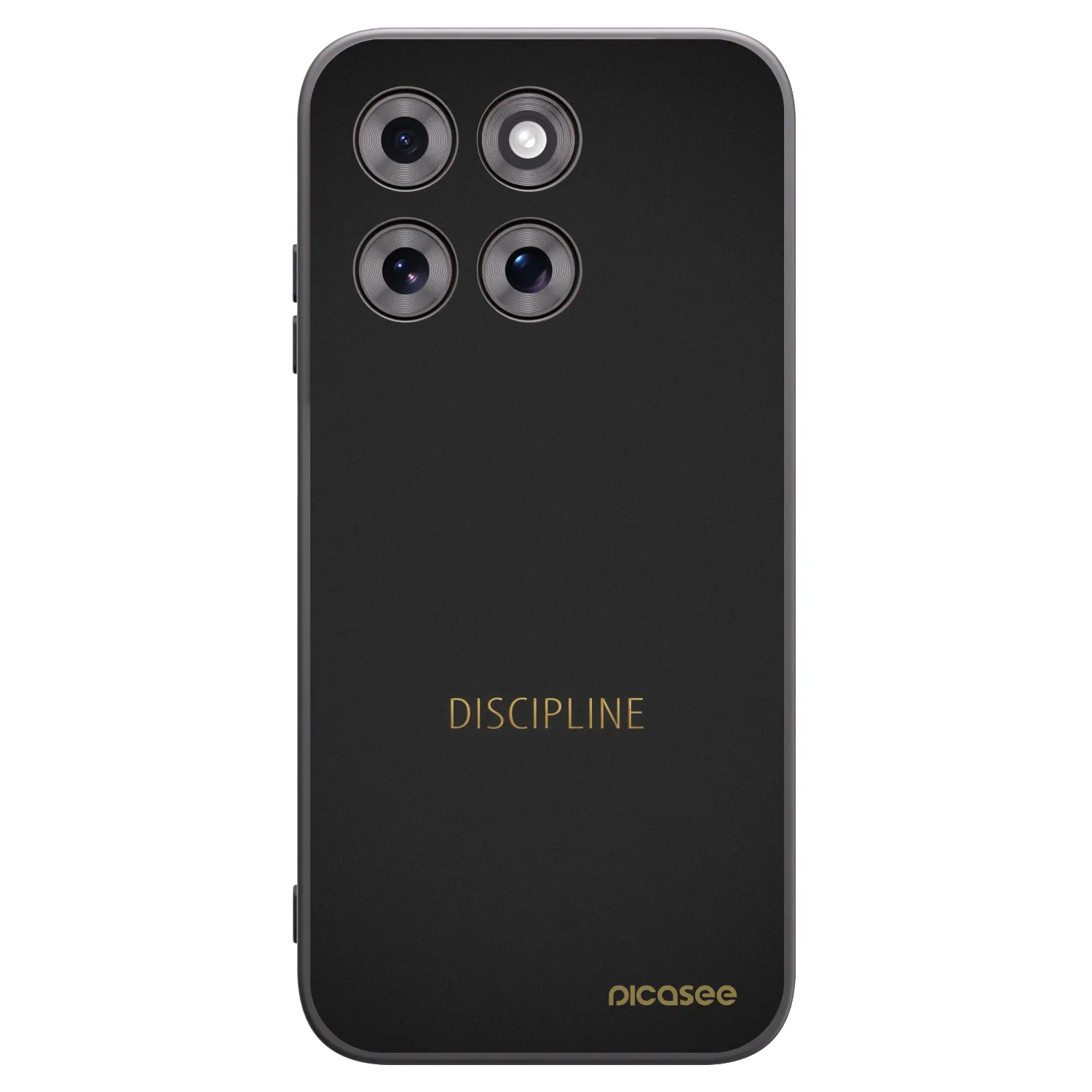 Picasee silikonowe czarne etui na Motorola Moto G77 - Discipline