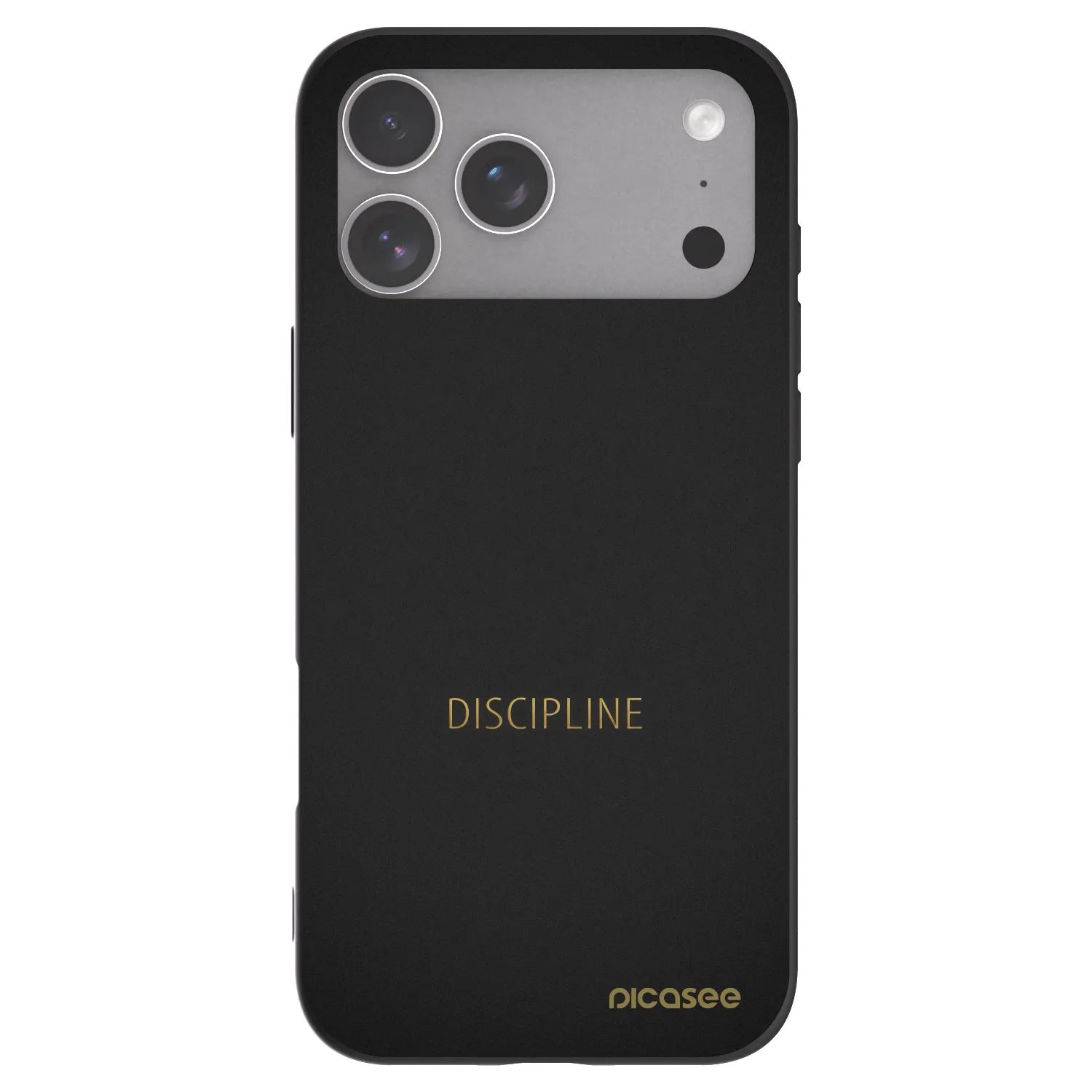 Picasee silikonowe czarne etui na Apple iPhone 18 Pro Max - Discipline