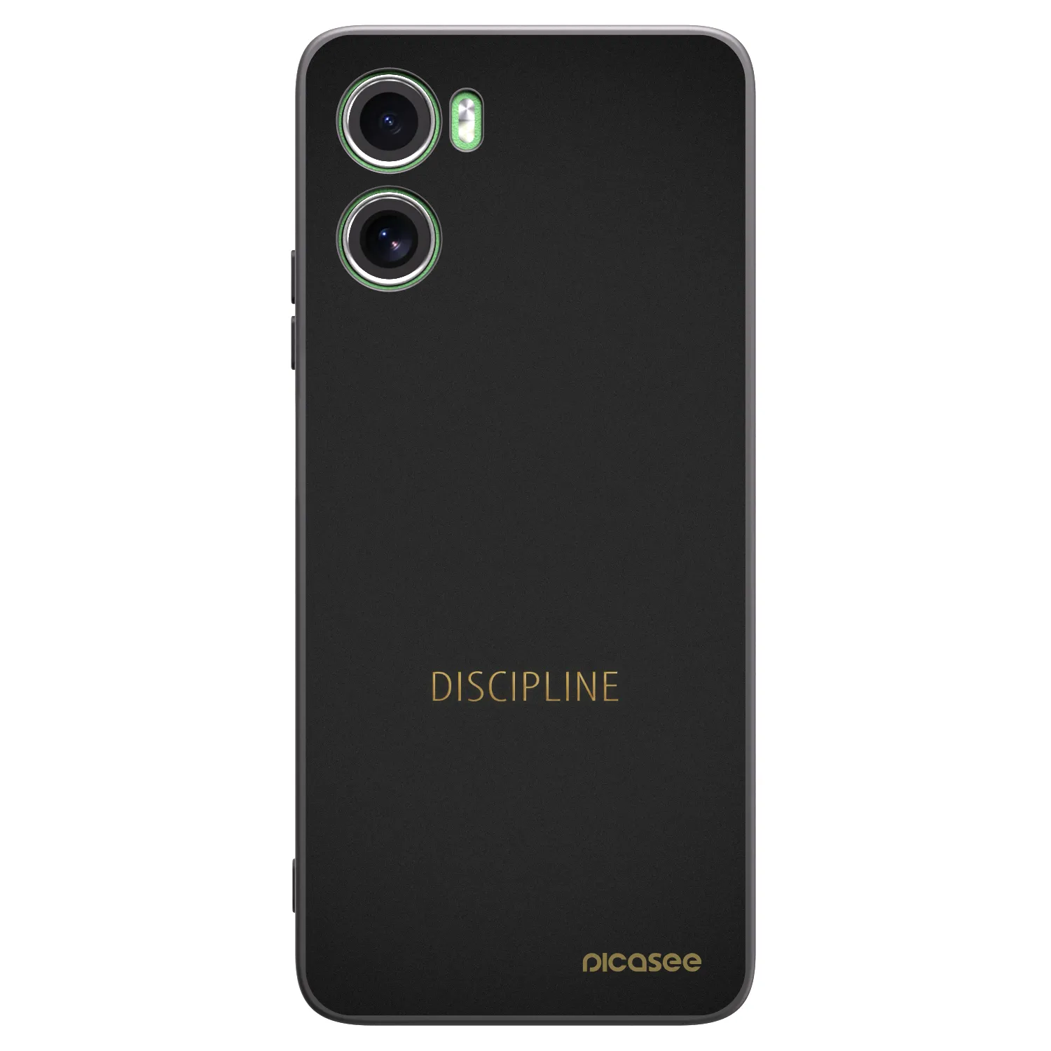 Picasee silikonowe czarne etui na Motorola Moto G06 - Discipline