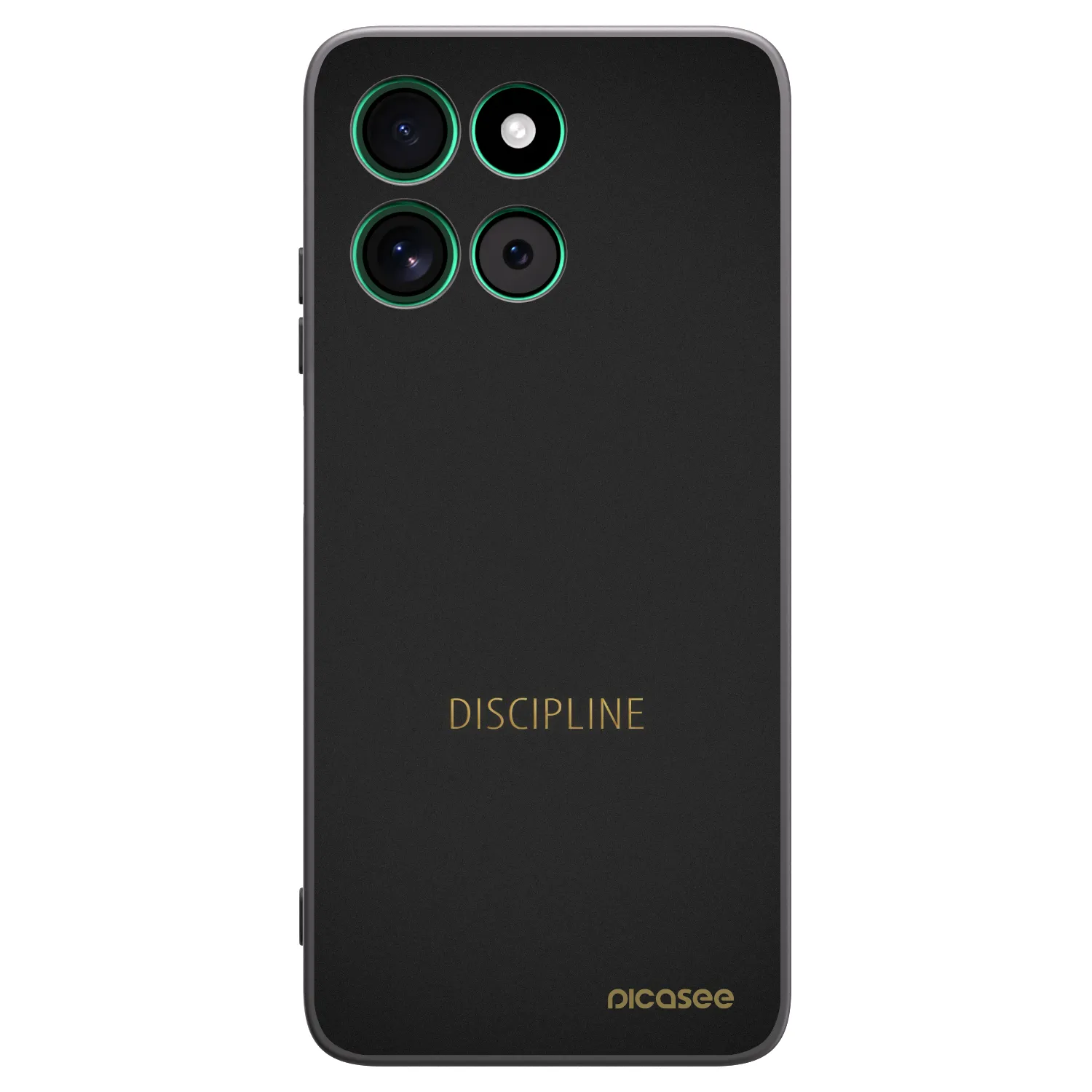 Picasee silikonowe czarne etui na Motorola Moto G57 Power - Discipline