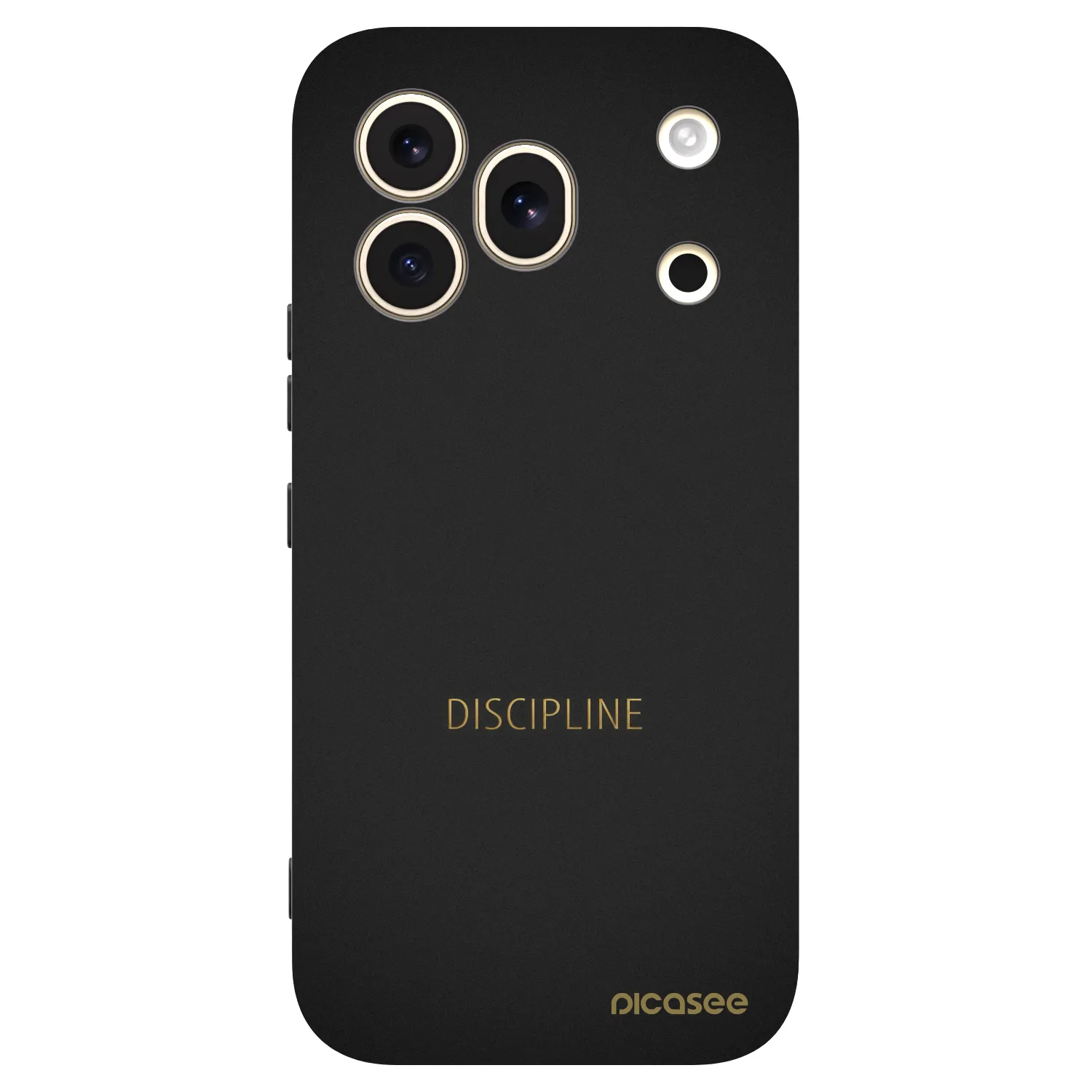 Picasee silikonowe czarne etui na Honor 600 Pro - Discipline