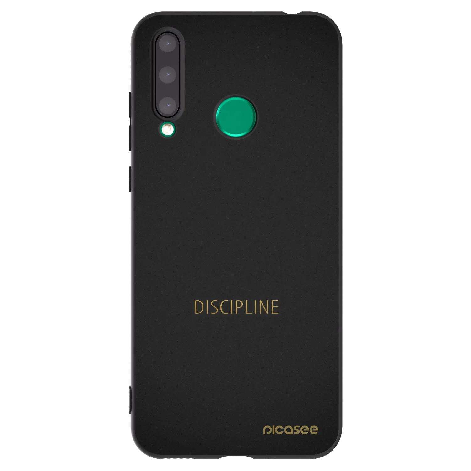 Picasee silikonowe czarne etui na Honor 20 Lite - Discipline