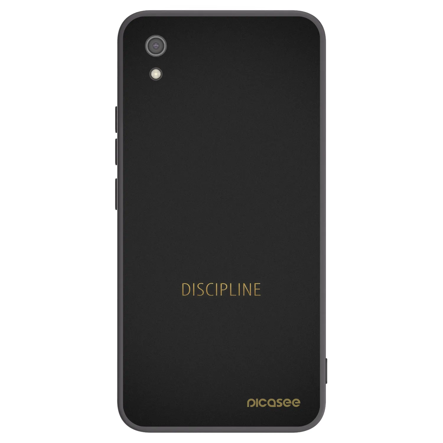 Picasee silikonowe czarne etui na Xiaomi Redmi 7A - Discipline