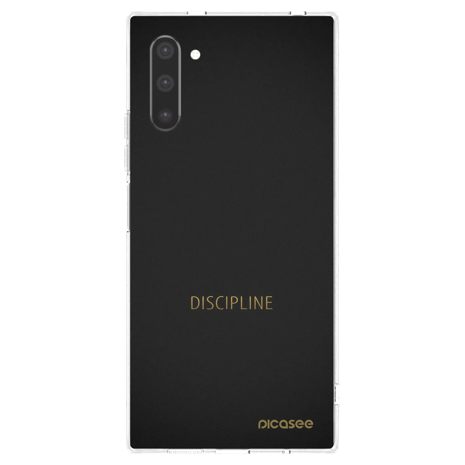 Picasee silikonowe przeźroczyste etui na Samsung Galaxy Note 10 N970F - Discipline