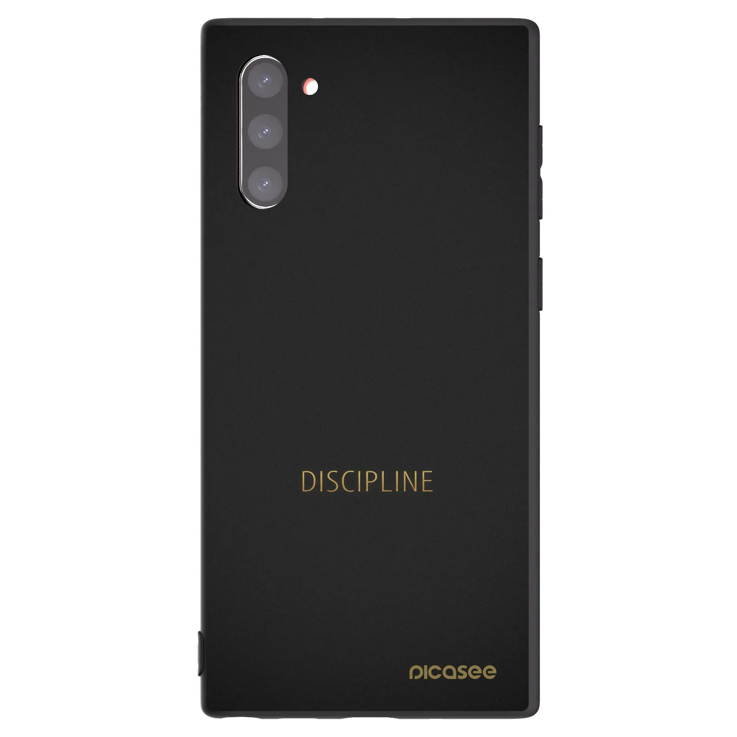 Picasee silikonowe czarne etui na Samsung Galaxy Note 10 N970F - Discipline