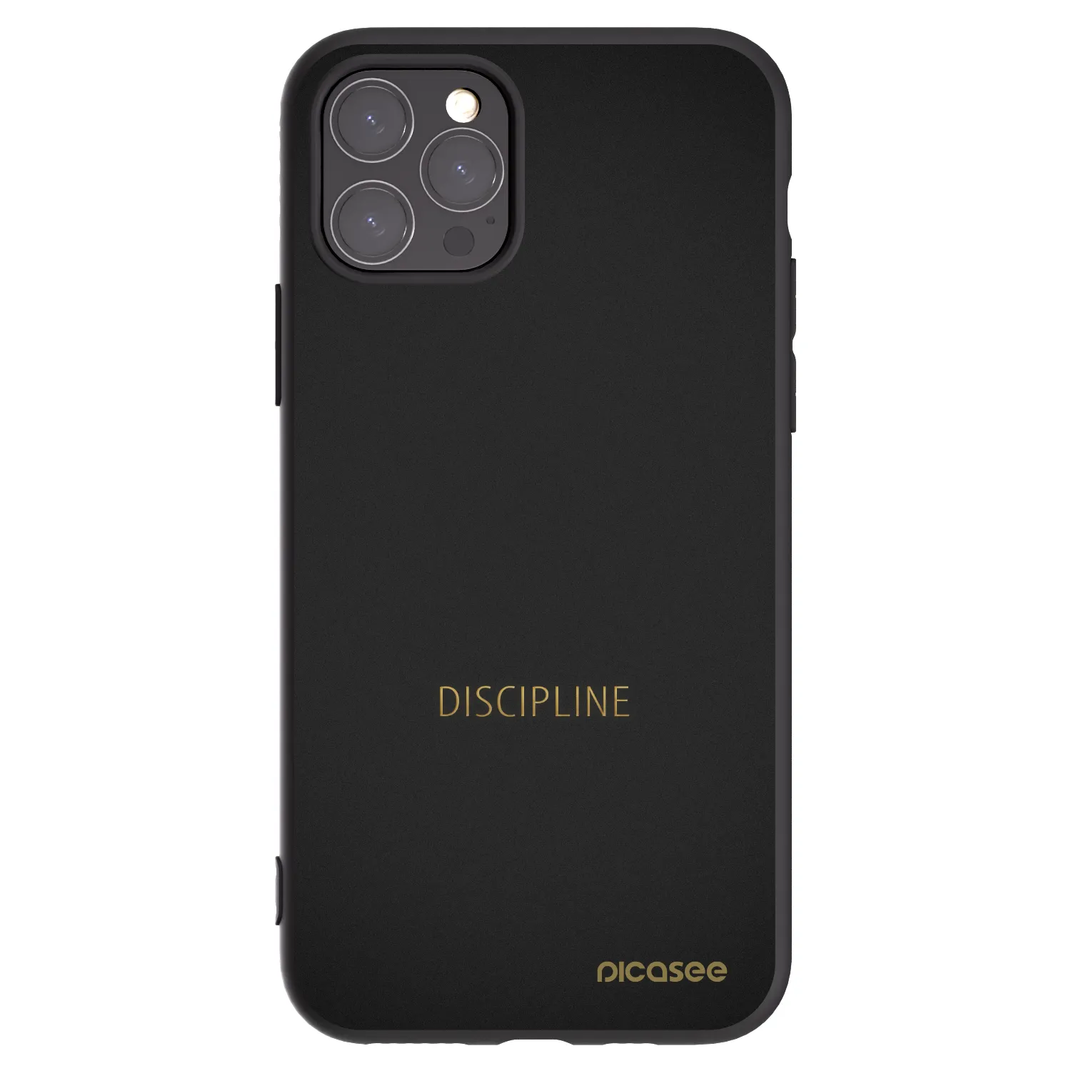 Picasee silikonowe czarne etui na Apple iPhone 11 Pro - Discipline