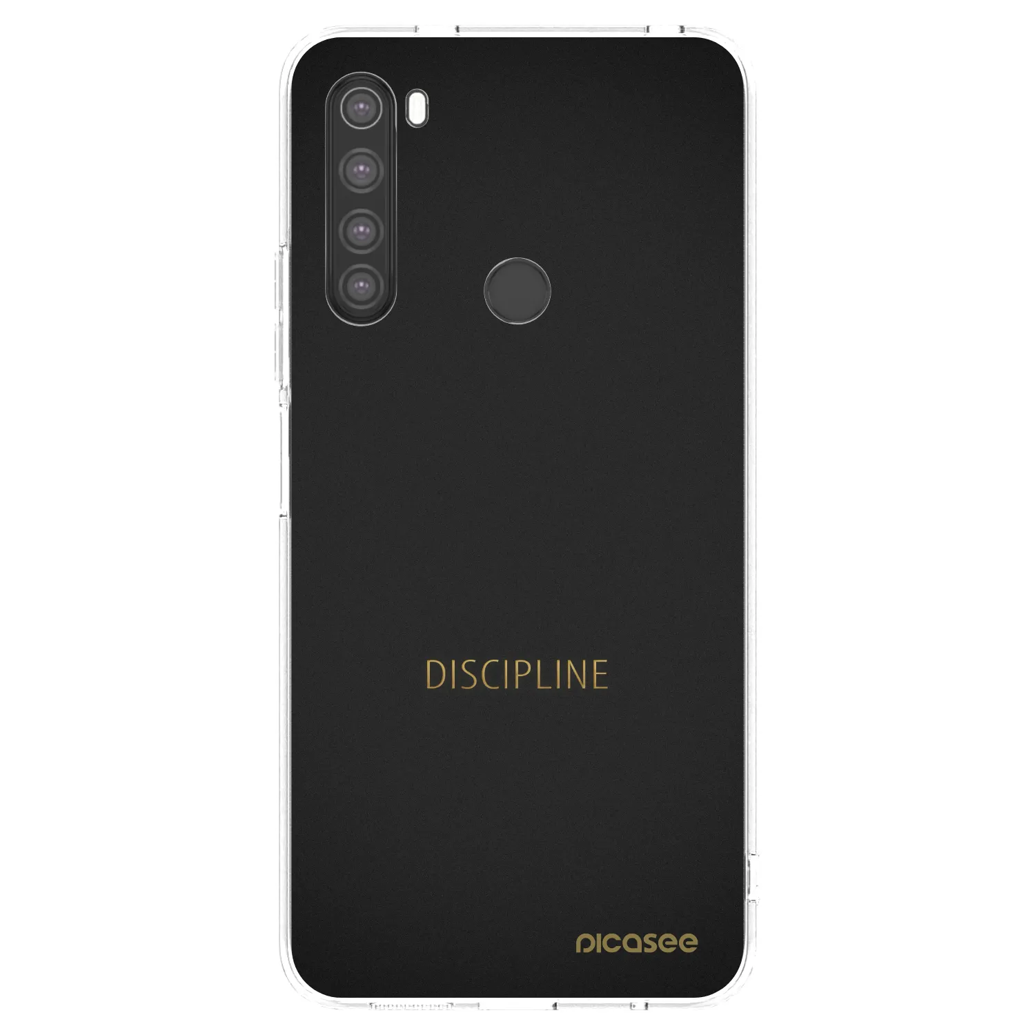 Picasee silikonowe przeźroczyste etui na Xiaomi Redmi Note 8 - Discipline