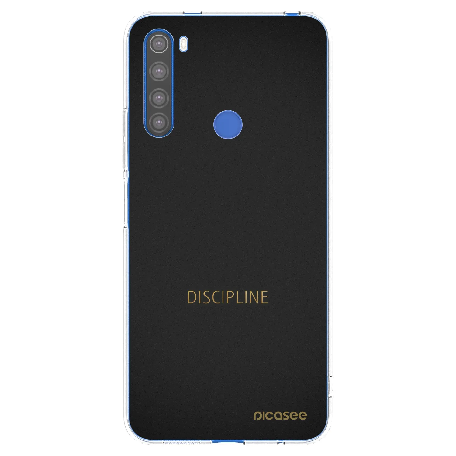 Picasee silikonowe przeźroczyste etui na Xiaomi Redmi Note 8T - Discipline