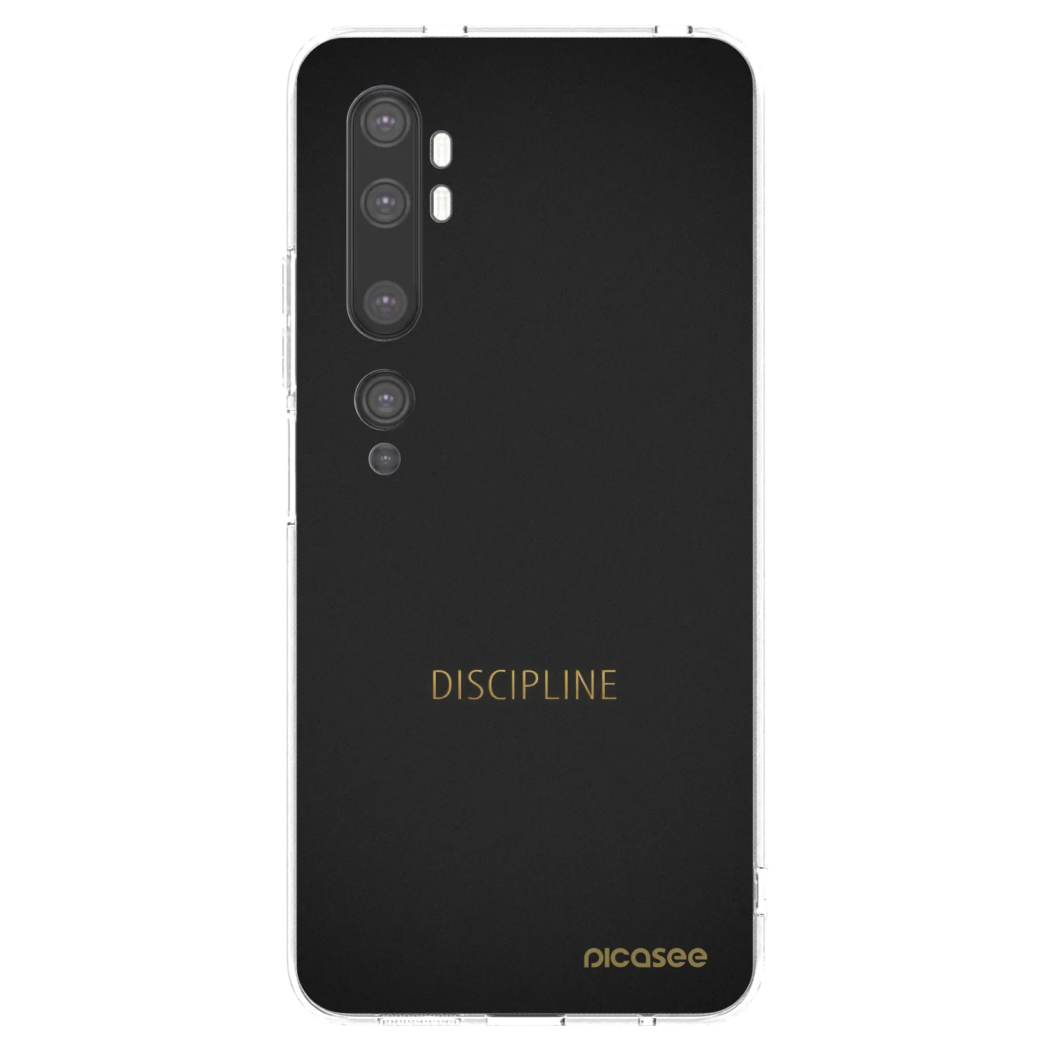 Picasee silikonowe przeźroczyste etui na Xiaomi Mi Note 10 (Pro) - Discipline