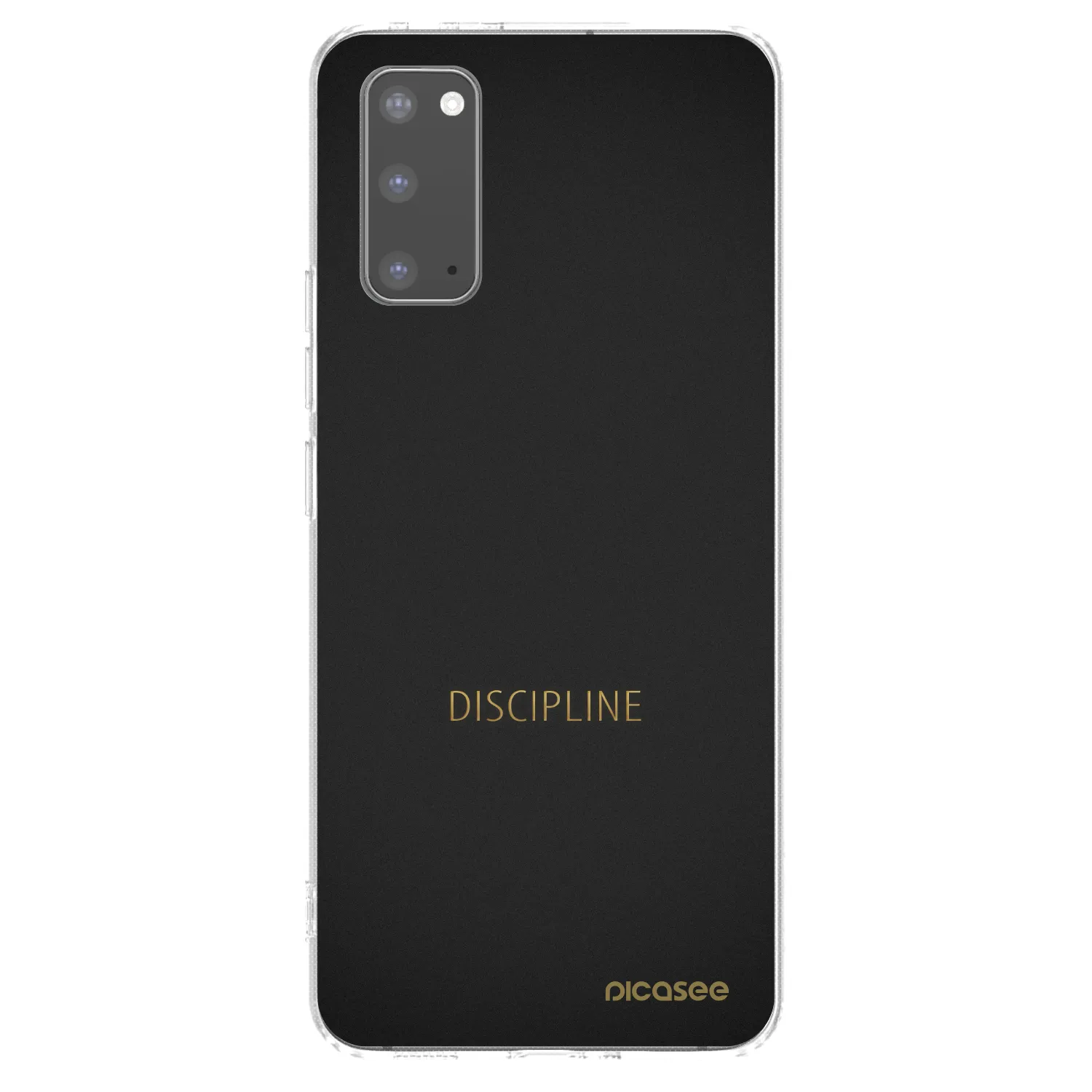 Picasee silikonowe przeźroczyste etui na Samsung Galaxy S20 G980F - Discipline