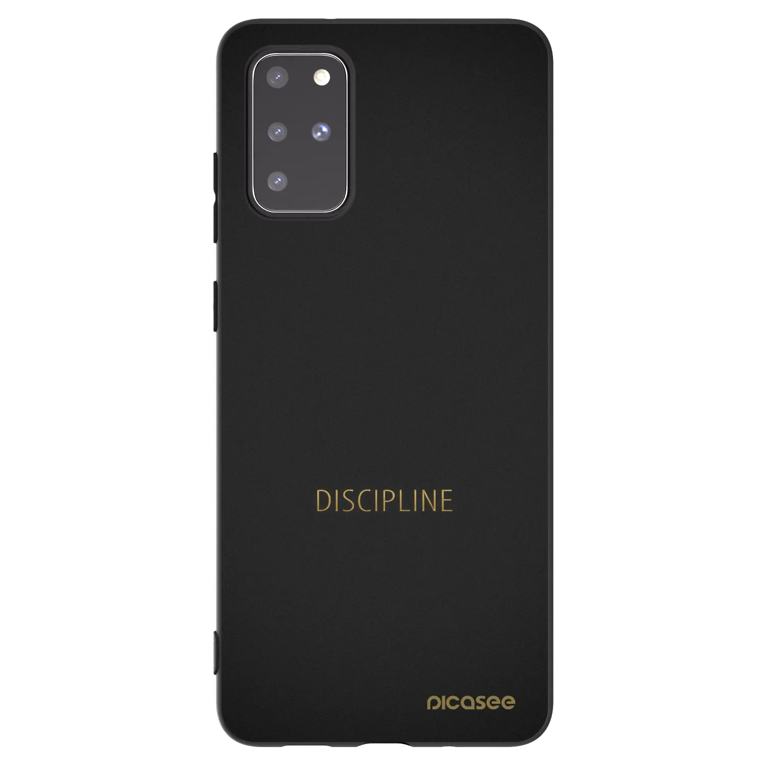 Picasee silikonowe czarne etui na Samsung Galaxy S20+ G985F - Discipline