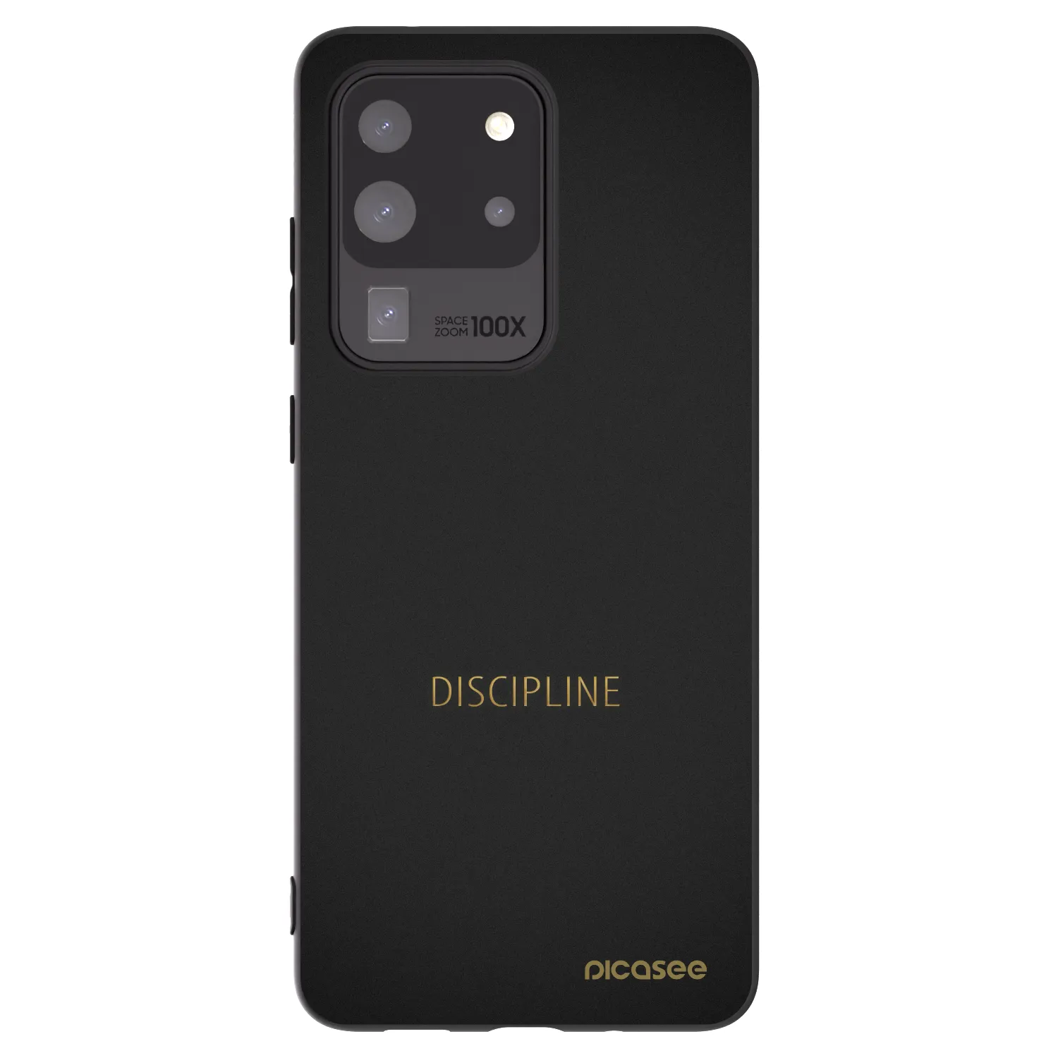Picasee silikonowe czarne etui na Samsung Galaxy S20 Ultra 5G G988F - Discipline