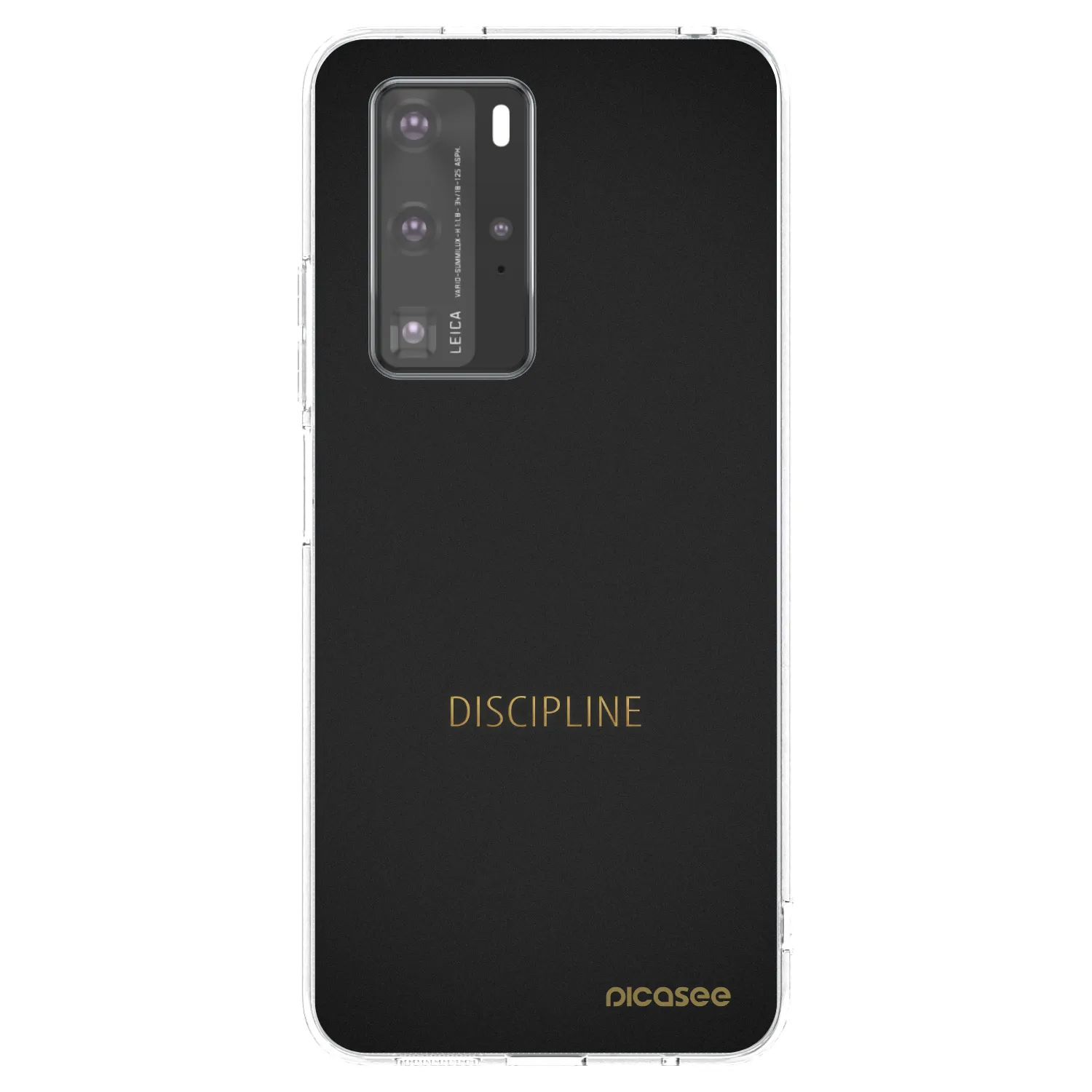 Picasee silikonowe przeźroczyste etui na Huawei P40 Pro - Discipline