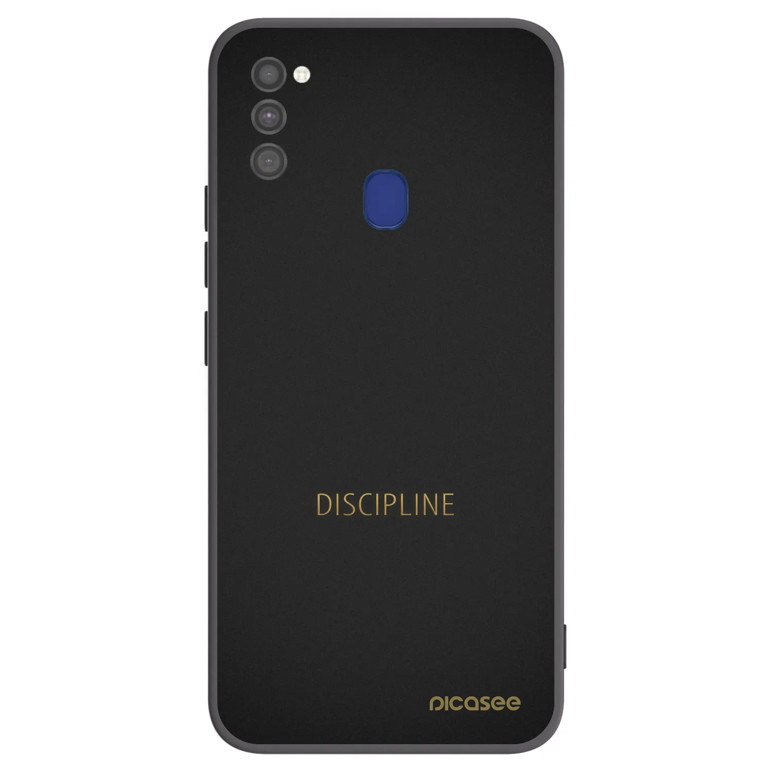 Picasee silikonowe czarne etui na Samsung Galaxy M21 M215F - Discipline