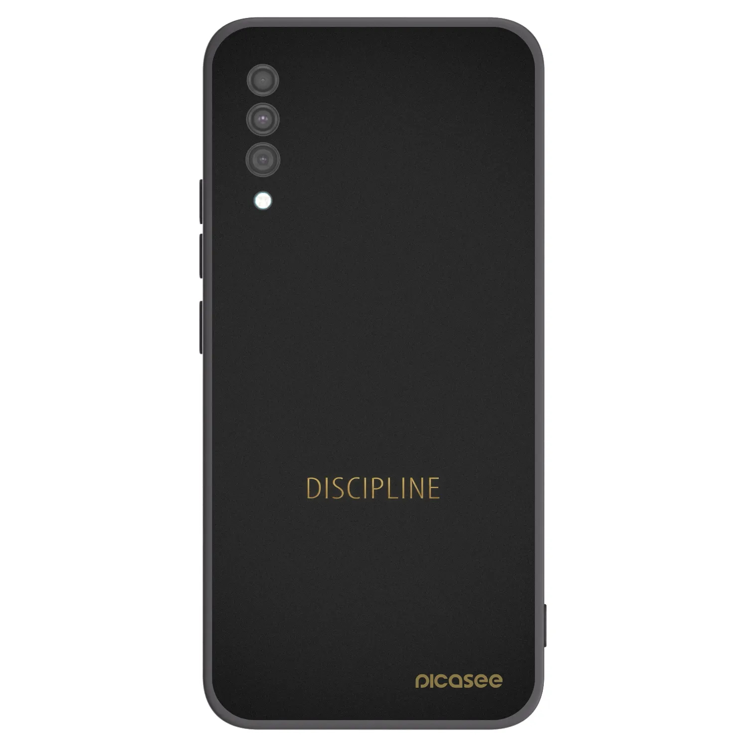 Picasee silikonowe czarne etui na Samsung Galaxy A30s A307F - Discipline
