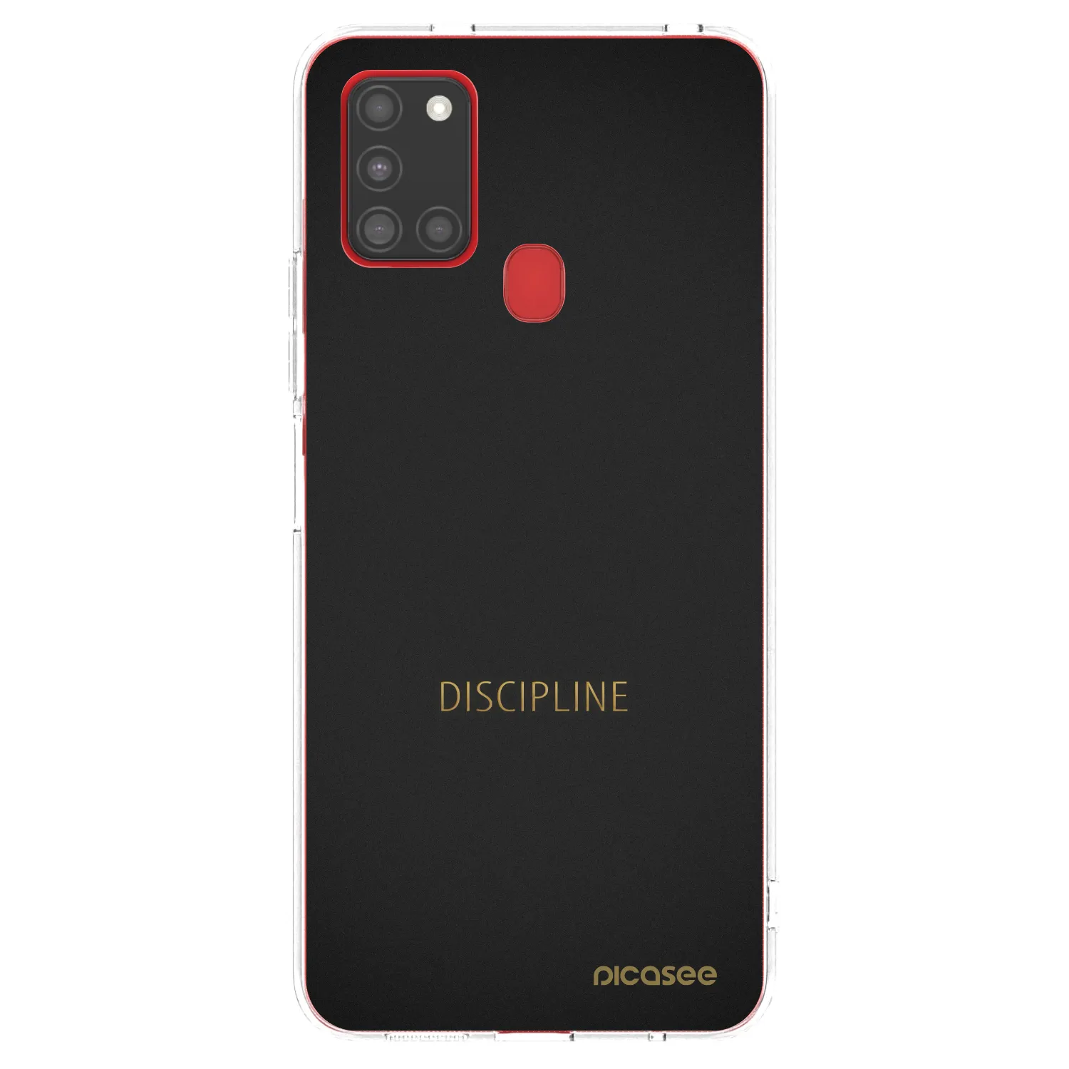 Picasee silikonowe przeźroczyste etui na Samsung Galaxy A21s - Discipline